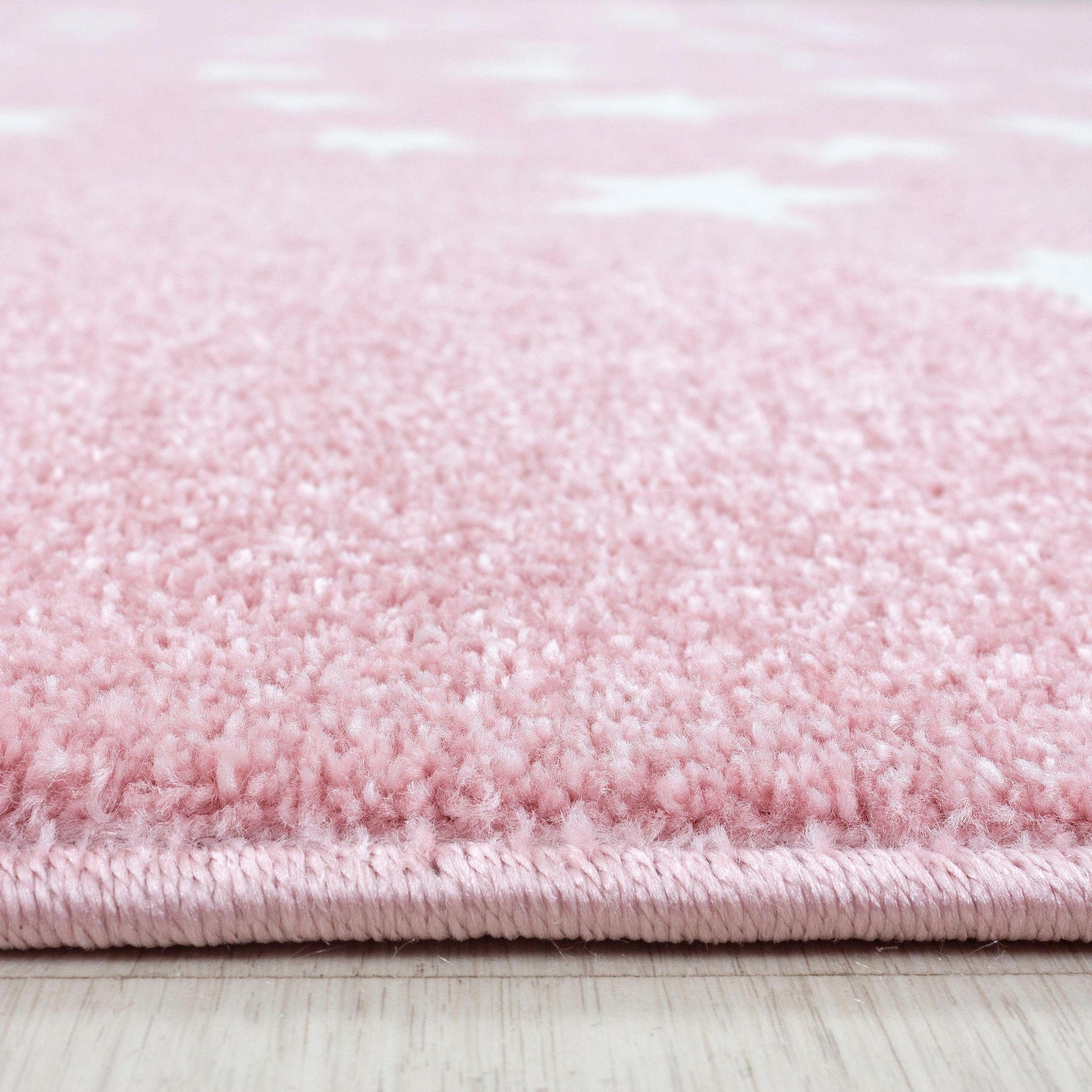 Ayyildiz Teppiche Kinderteppich »Bambi 870«, rechteckig, 11 mm Höhe, Kurzflor, Motiv Sterne, Kinderzimmer