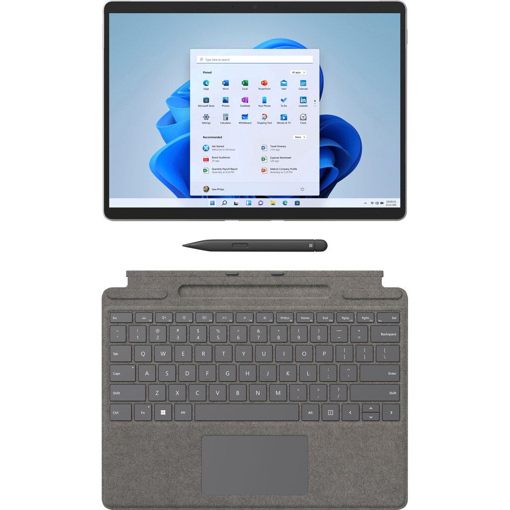 Microsoft Notebook »Surface Pro 8«, (31 cm/13 Zoll), Intel, Core i7, Iris Plus Graphics, 1000 GB SSD