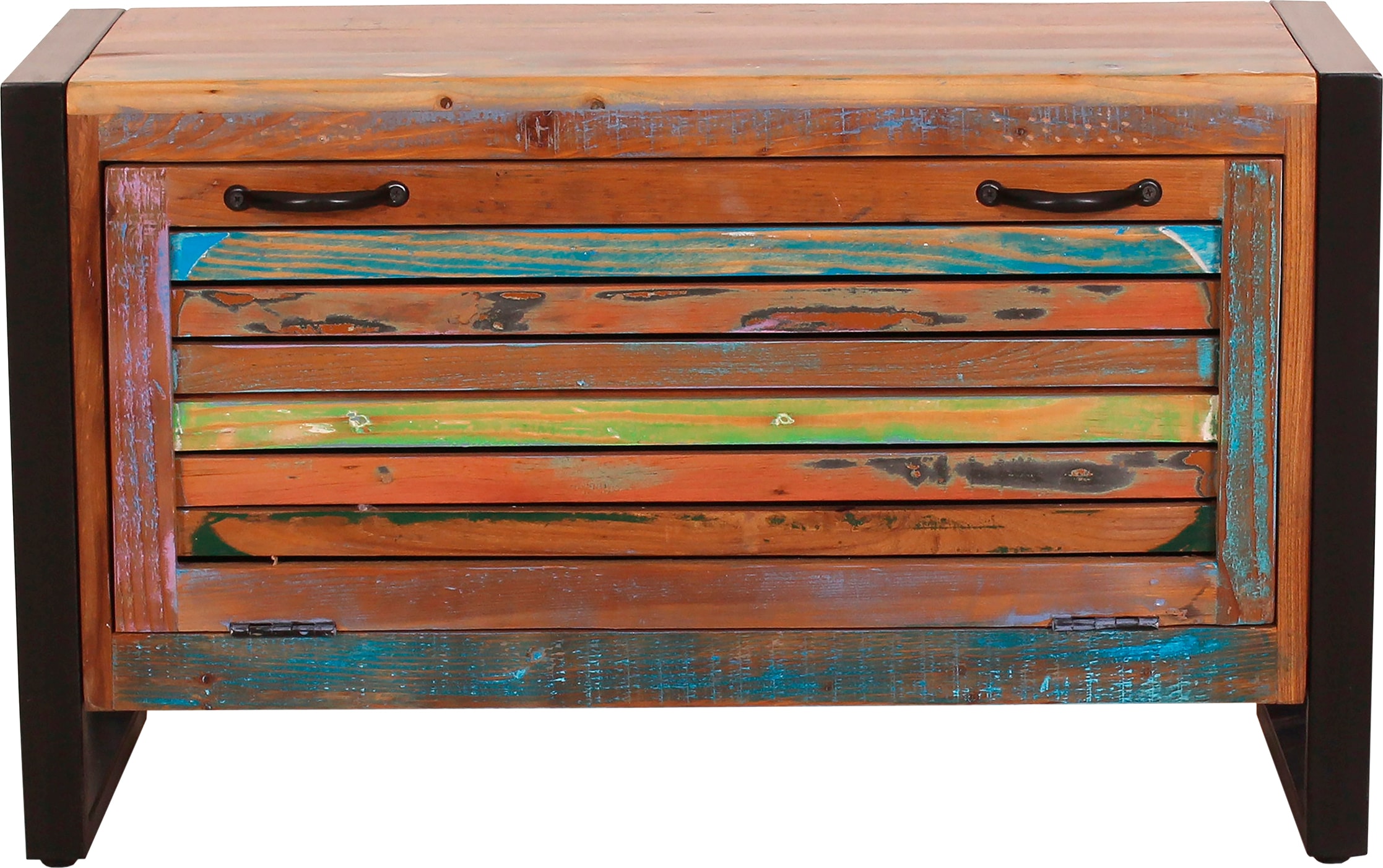 SIT Garderoben-Set »Fiume«, (4 St.), recyceltes Altholz in Lamellen Optik