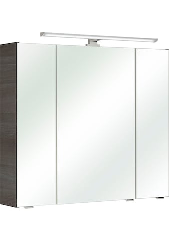 Spiegelschrank »Quickset Badschrank, 3 Spiegeltüren, 6 Einlegeböden, 80 cm breit«,...