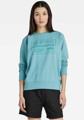 G-Star RAW Sweatshirt »Sweatsshirt Raglan originals sw«, mit Grafikprint vorne kaufen