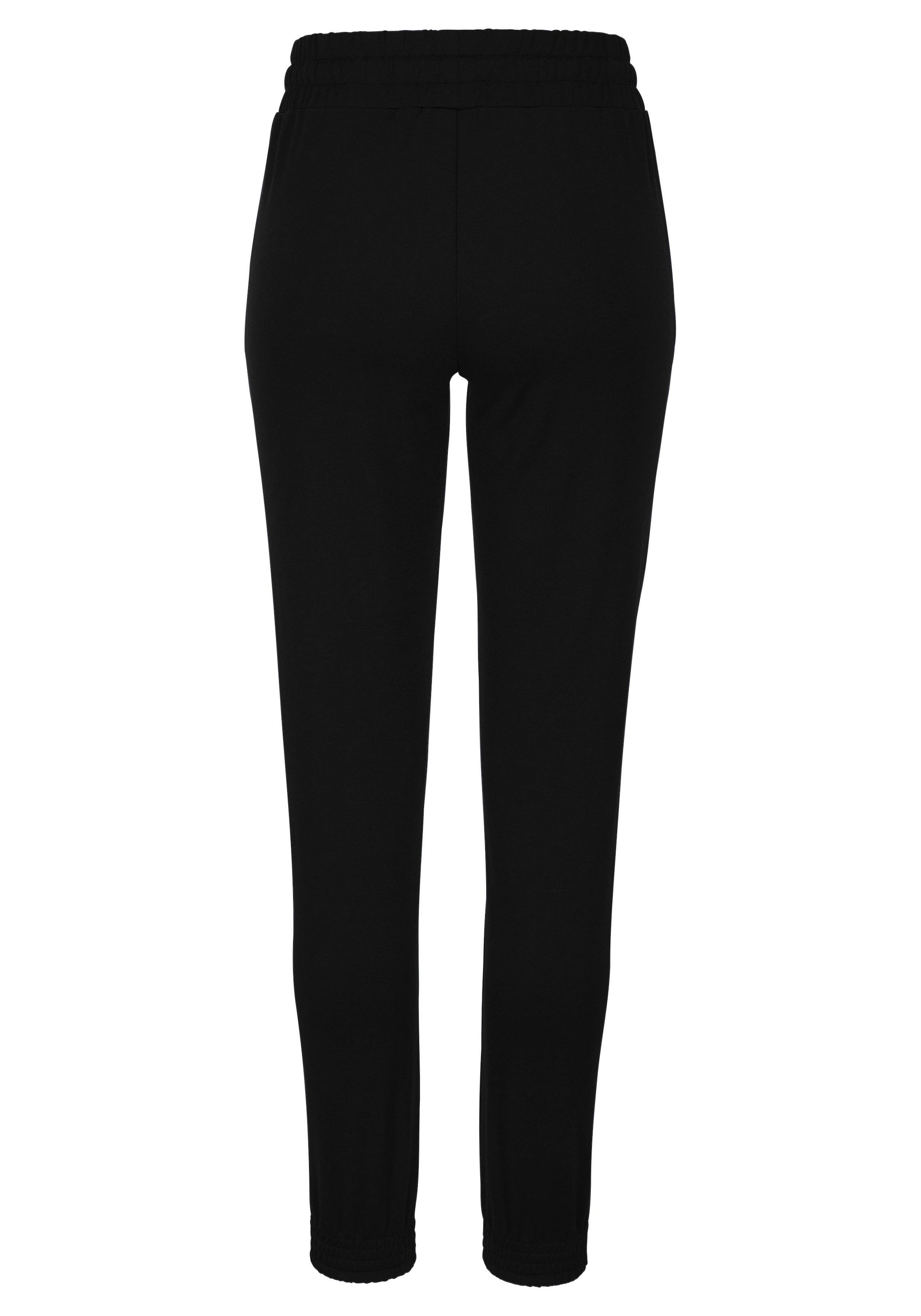 Bench. Loungewear Relaxhose  mit schmalem Bein und Zipper am Saum, Loungewear, Loungeanzug