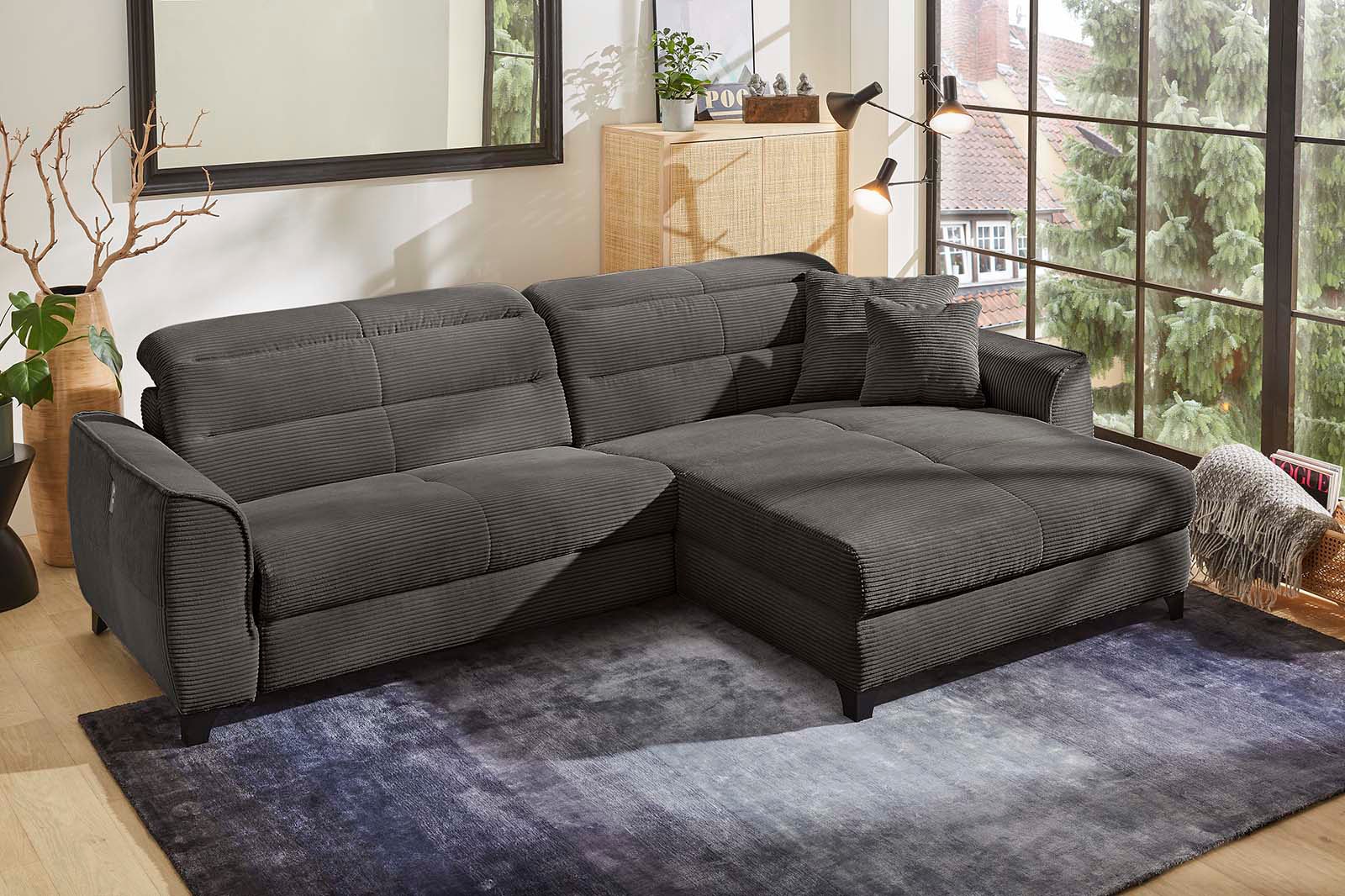 Jockenhöfer Gruppe Ecksofa »Double One L-Form«, mit 2x 120cm breiten, elektromotorischen Relaxfunktionen