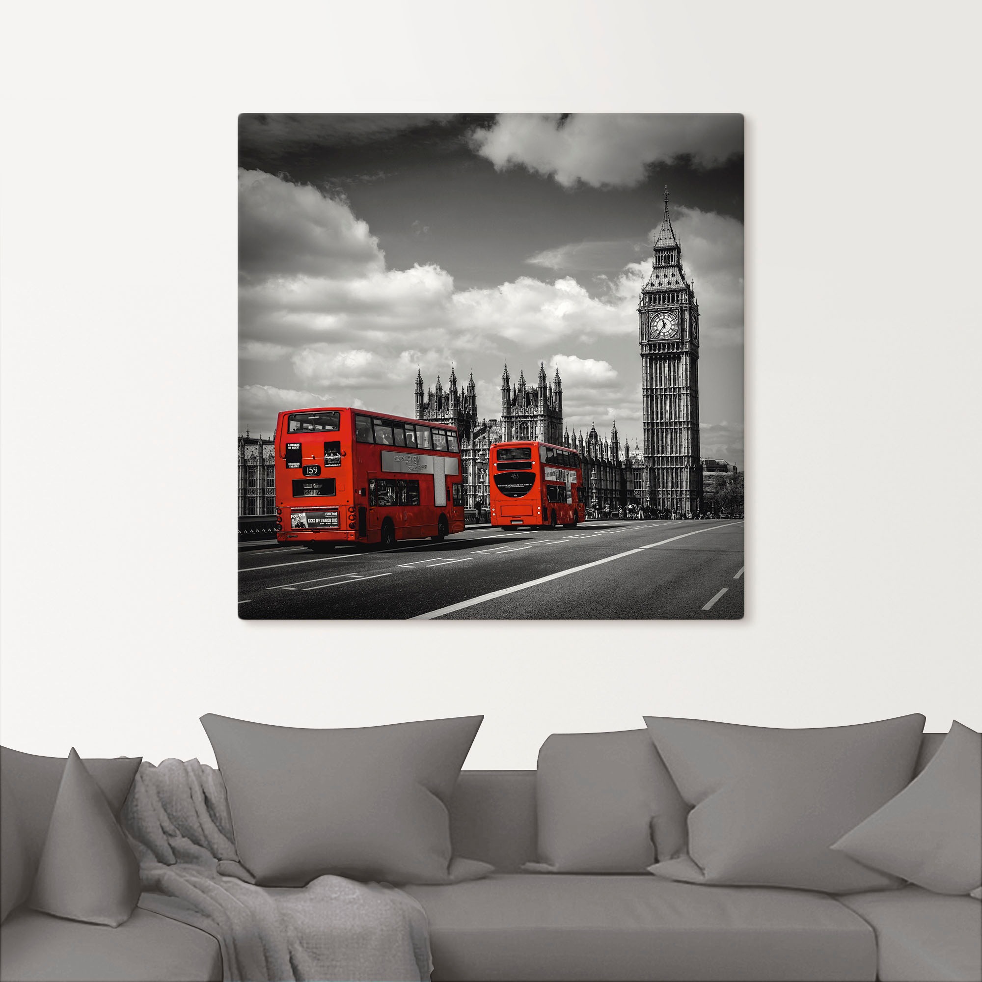 Artland Wandbild »Typisch London«, London, (1 St.), als Leinwandbild, Poster, Wandaufkleber in verschied. Größen