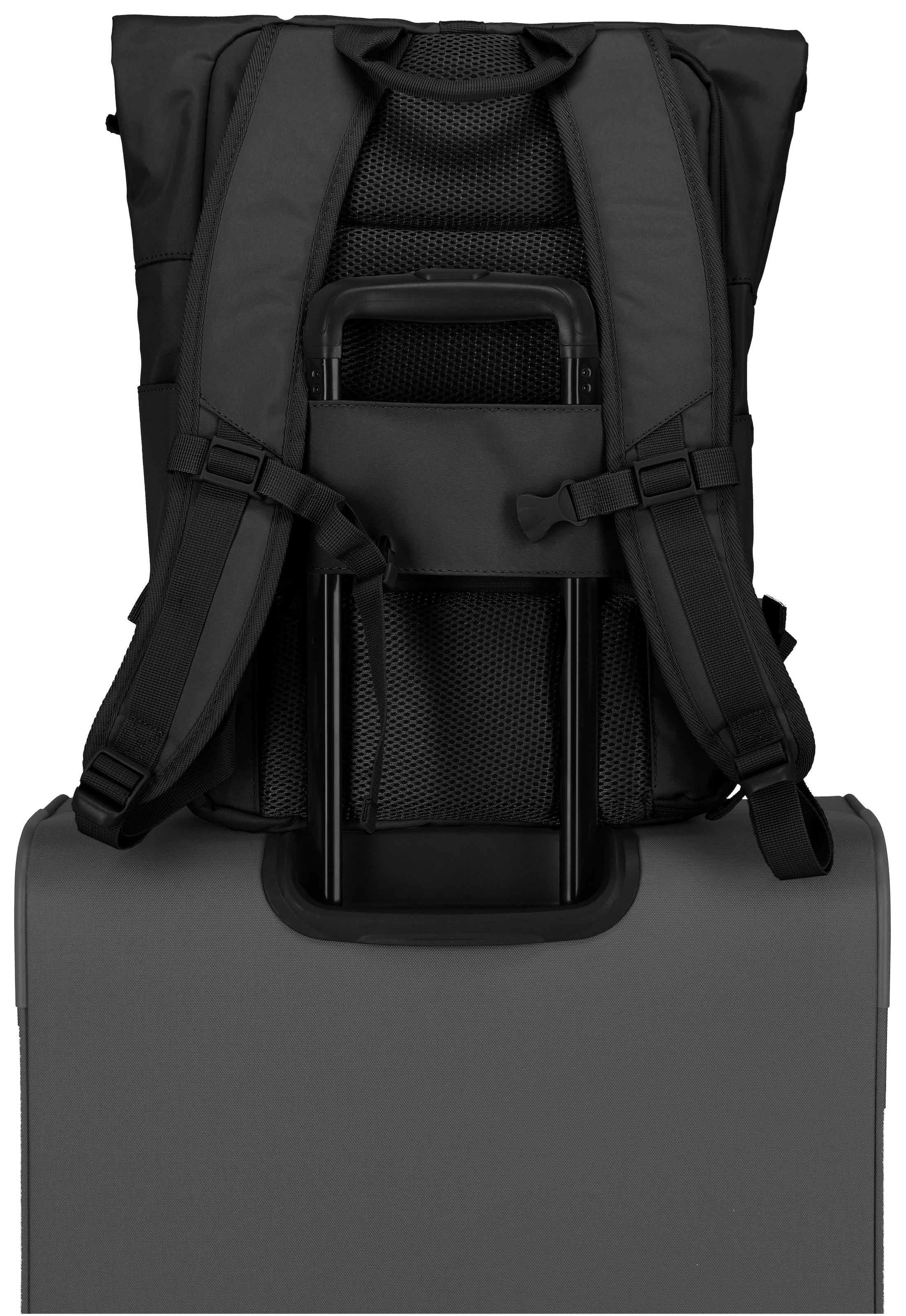 travelite Freizeitrucksack »BASICS Rollup Rucksack«, Arbeitsrucksack Sportrucksack Reiserucksack Schulrucksack