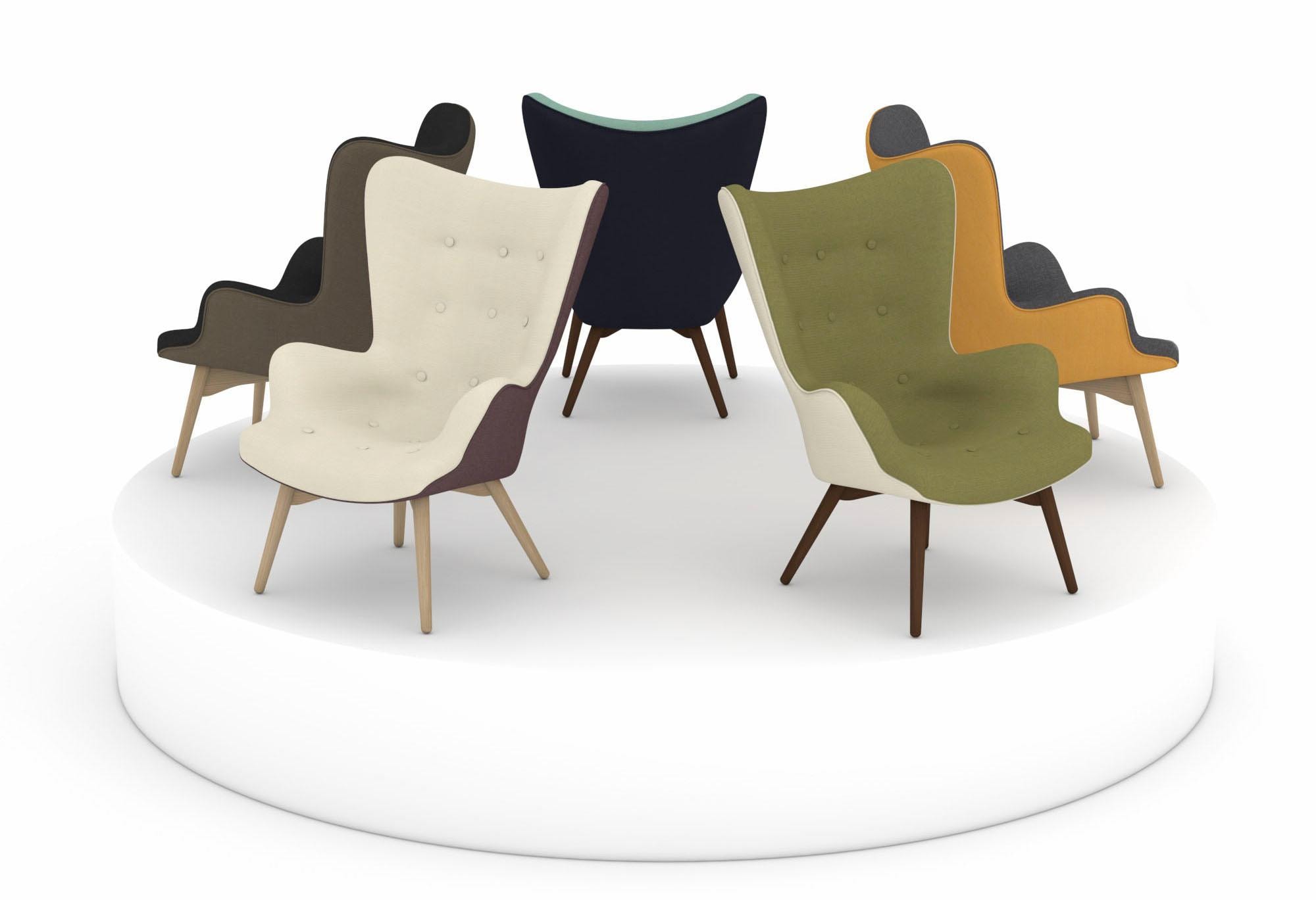 Max Winzer® Sessel »build-a-chair Arne, Hochlehnsessel«, im Retrolook, zum Selbstgestalten, Hochlehner