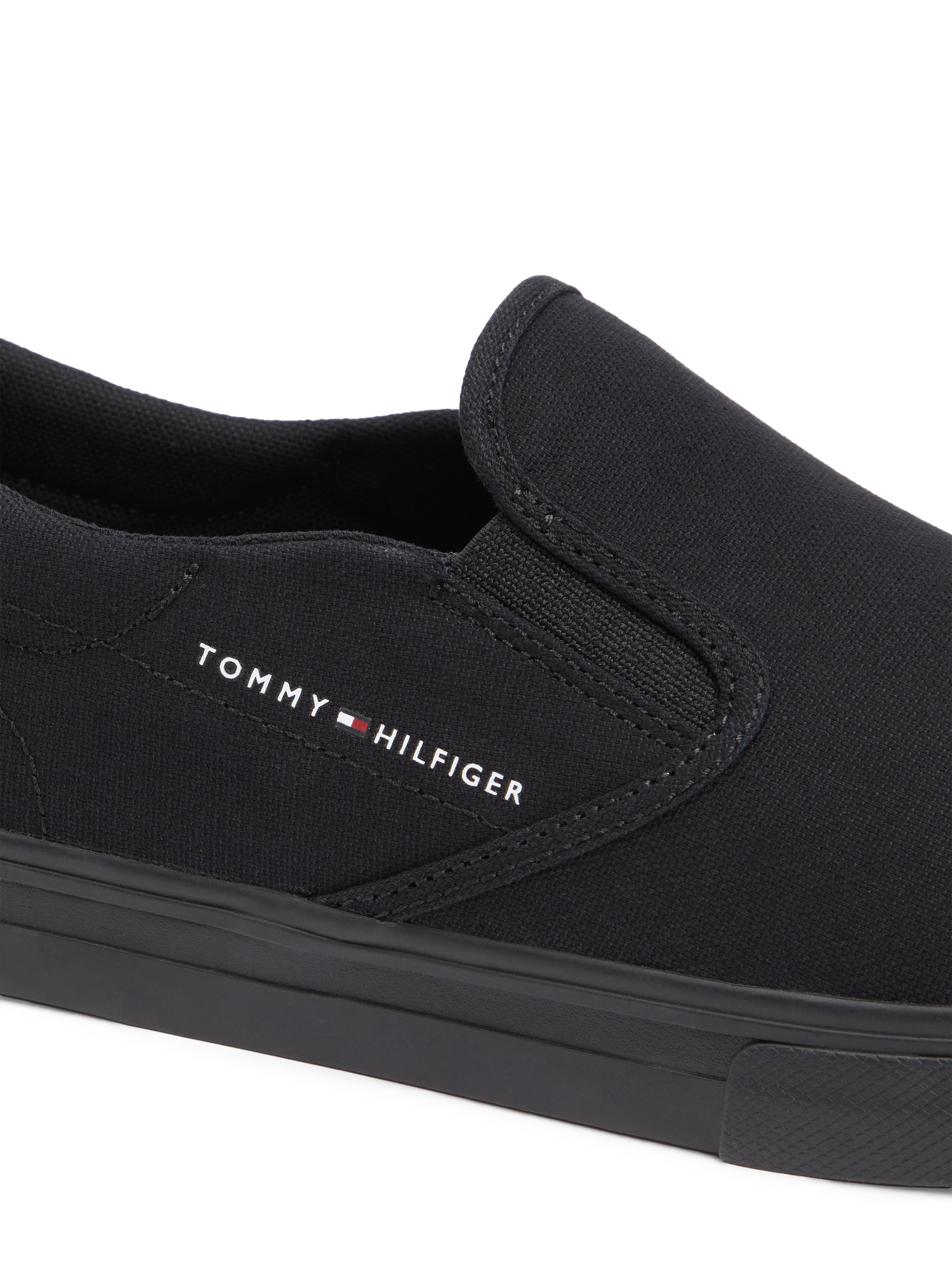 Tommy Hilfiger Slip-On Sneaker »VULC CORE SLIP ON«  Freizeitschuh, Halbschuh, Slipper mit seitlichem Logoschriftzug