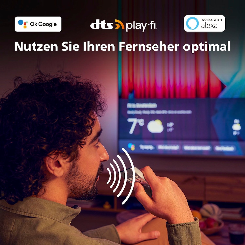 Philips OLED-Fernseher »55OLED808/12«, 139 cm/55 Zoll, 4K Ultra HD, Smart-TV-Android TV