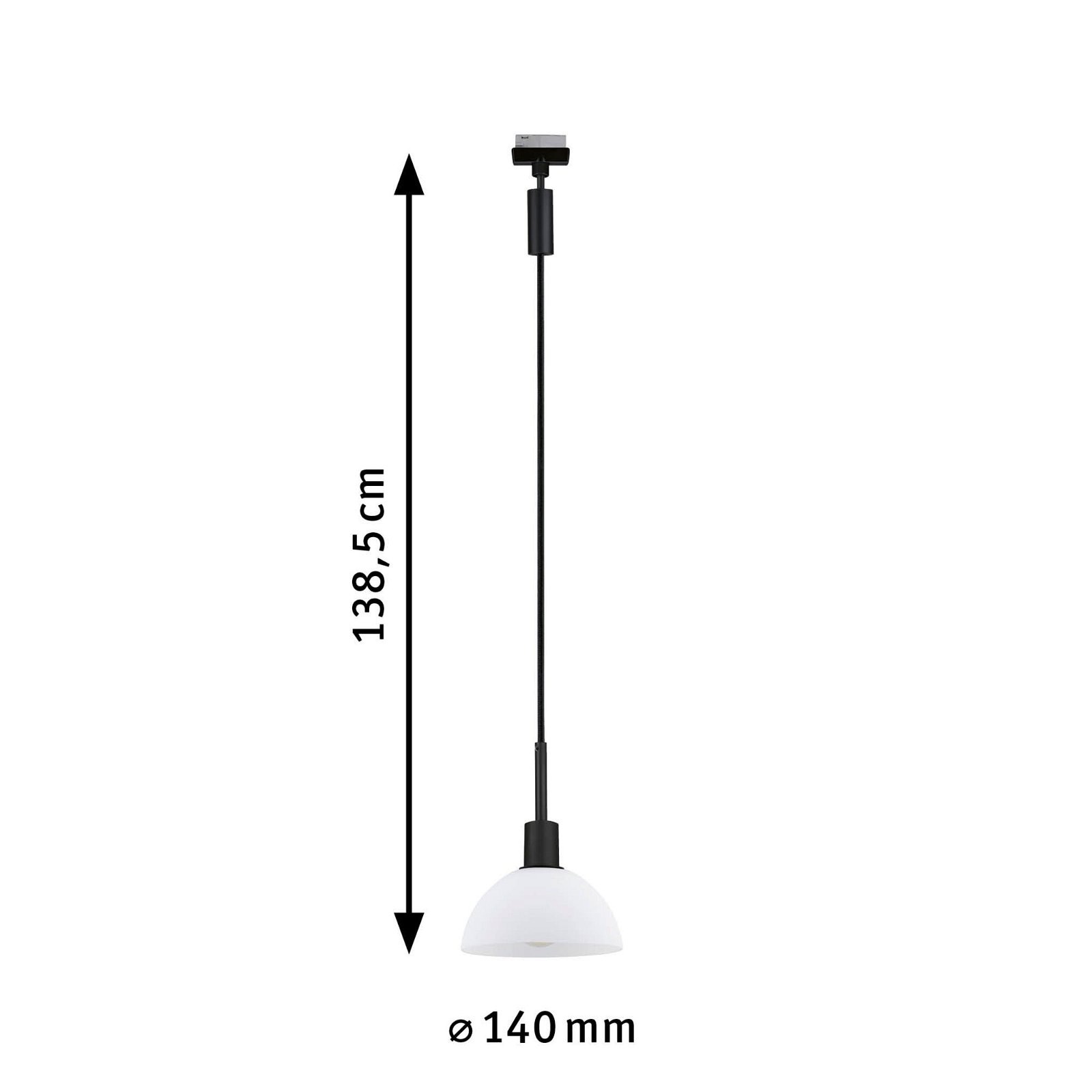 Paulmann Schienensystem-Leuchten »URail Pendel Sarrasani E14 max. 20W 230V«, (1 tlg.), Einzelspot, dimmbar