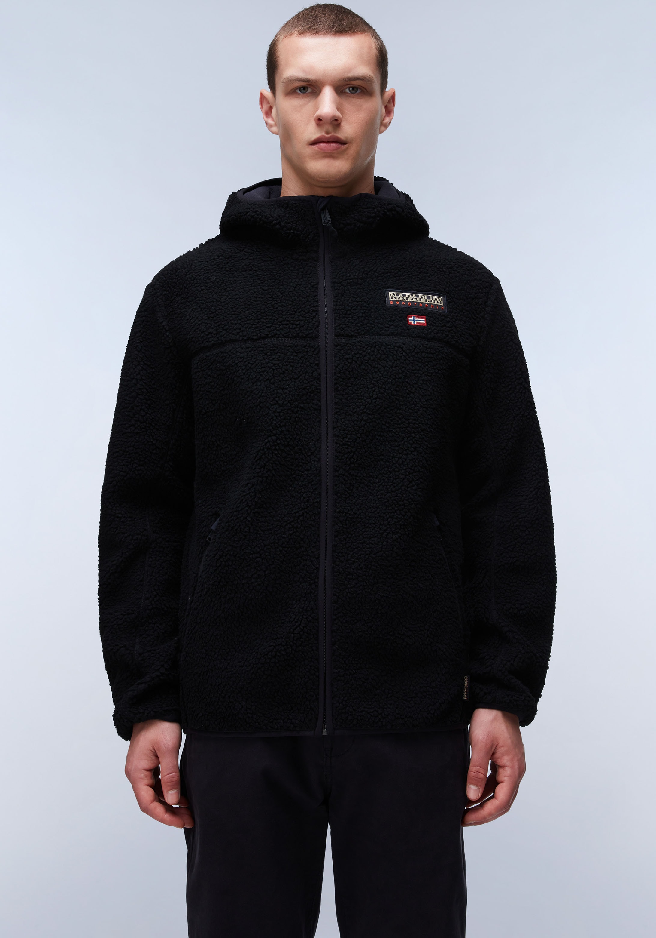 Napapijri Fleecejacke »TYNIK«, mit Kapuze