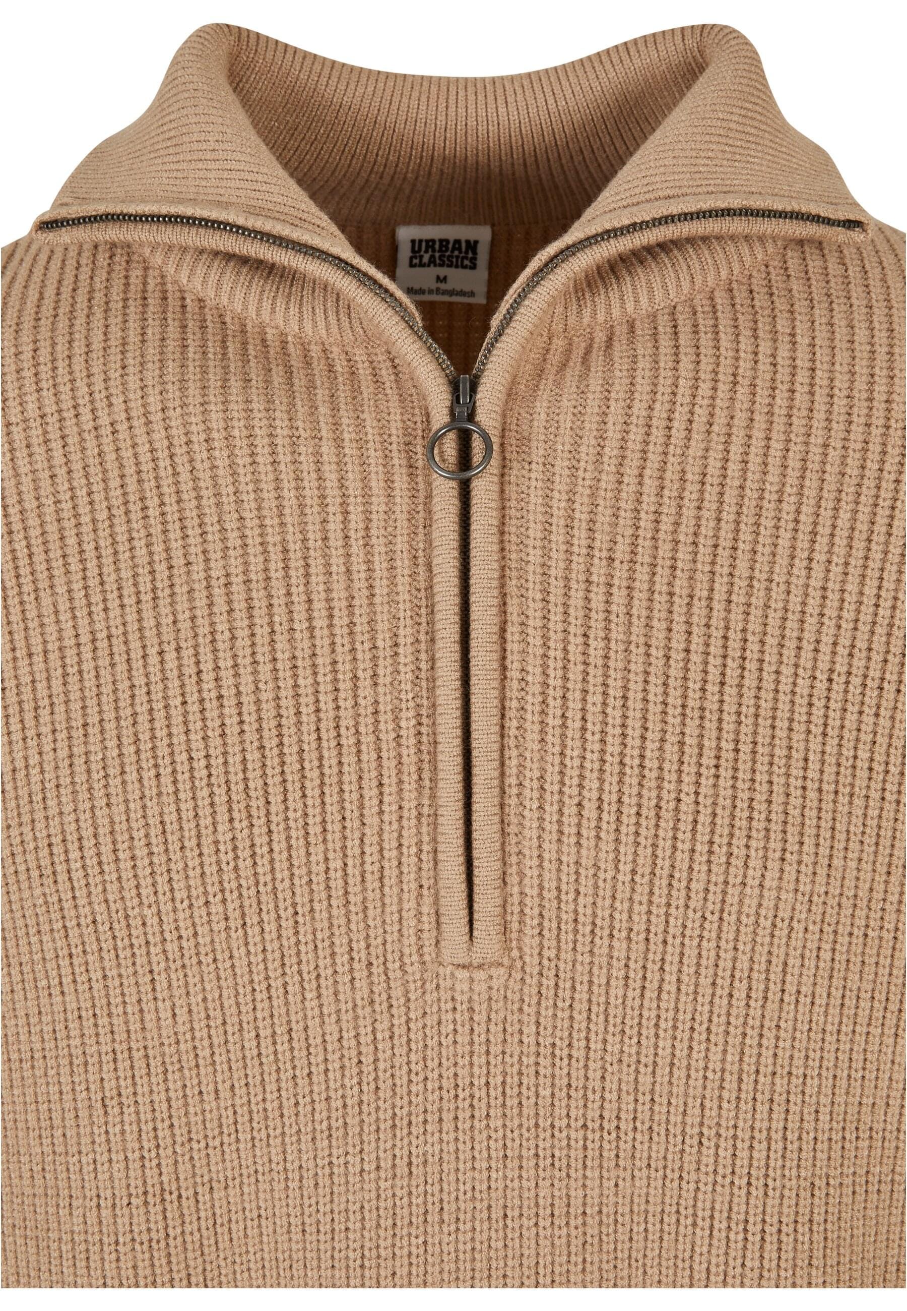 URBAN CLASSICS Sweater »Urban Classics Herren Oversized Knitted Troyer«, 1 Stk.
