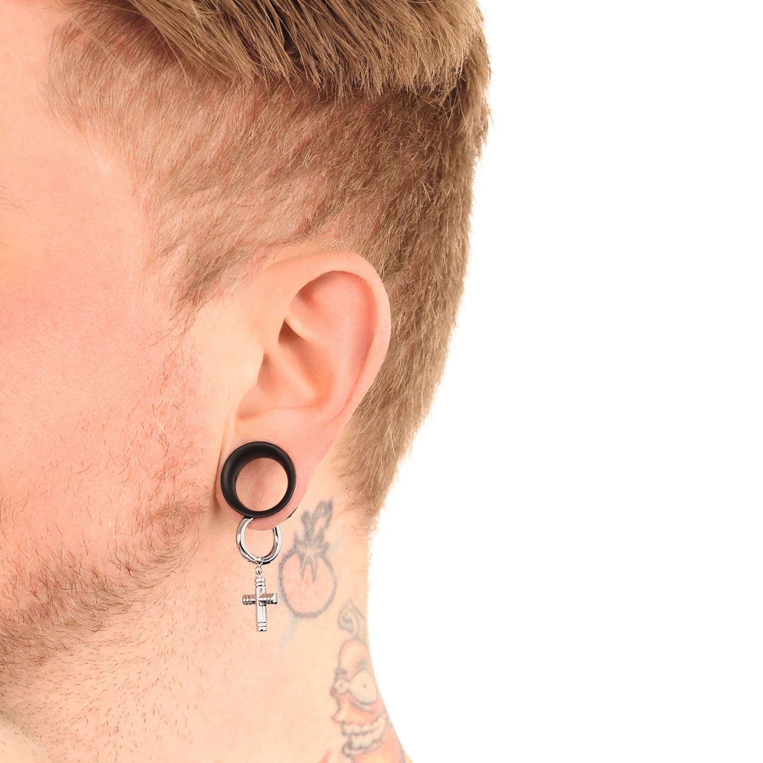 Amor Paar Creolen »Scorpions by Amor, Kreuz«