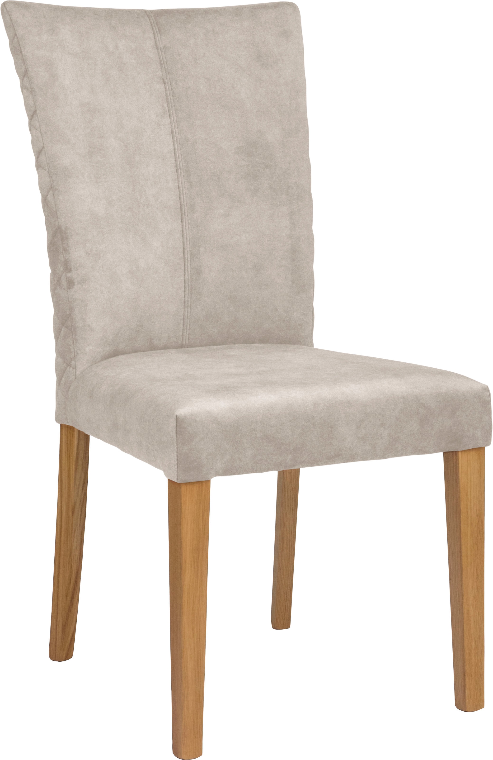 Leonique Esszimmerstuhl »Vence« (Set) 2 Stk. Samtvelours mit Rautensteppung günstig online kaufen