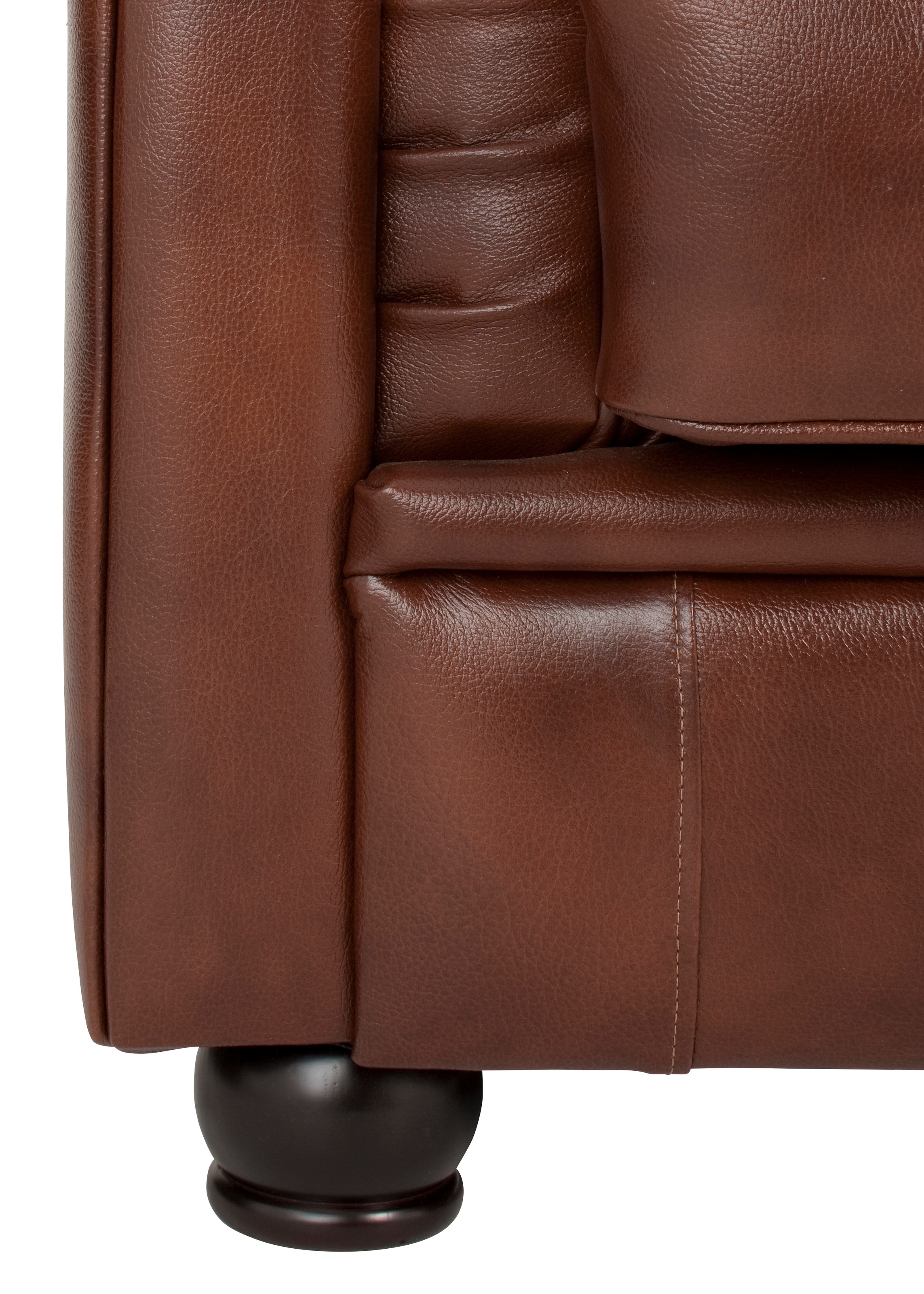 Max Winzer® Chesterfield-Sofa »Kent edel und bequem, tolle Detailverarbeitung, komfortable Armlehnen«, 3-Sitzer mit aufwendiger Knopfheftung, Breite 205 cm