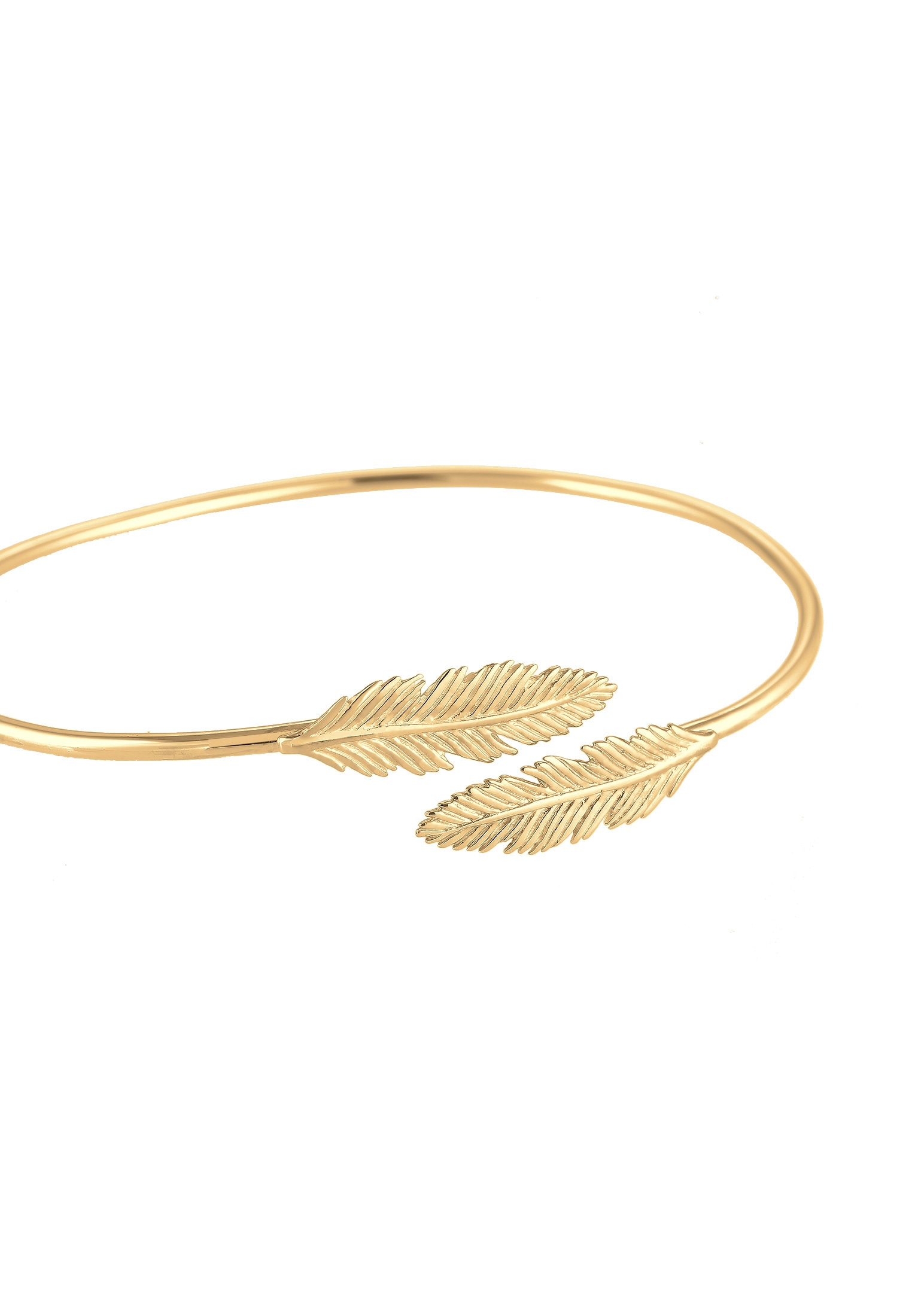 Elli Armreif »Armreif Feder 925 Sterling Silber vergoldet«