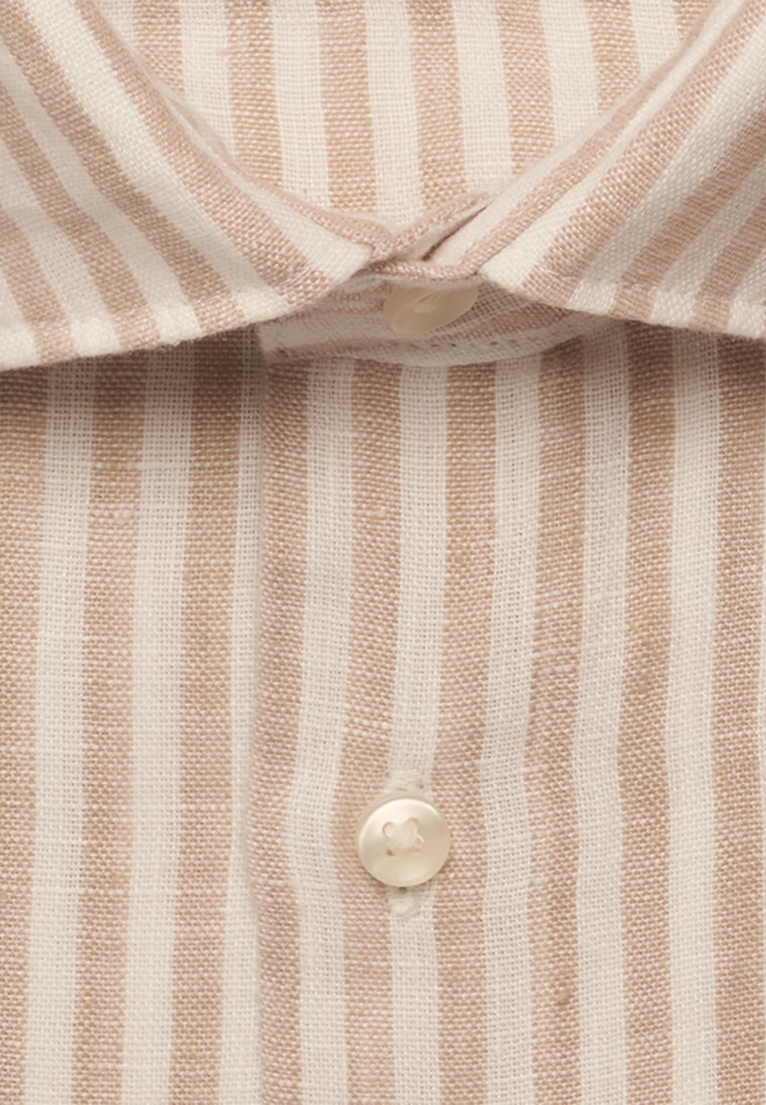 seidensticker Leinenhemd »Schwarze Rose« Shaped 1/1 Kentkragen Gestreift