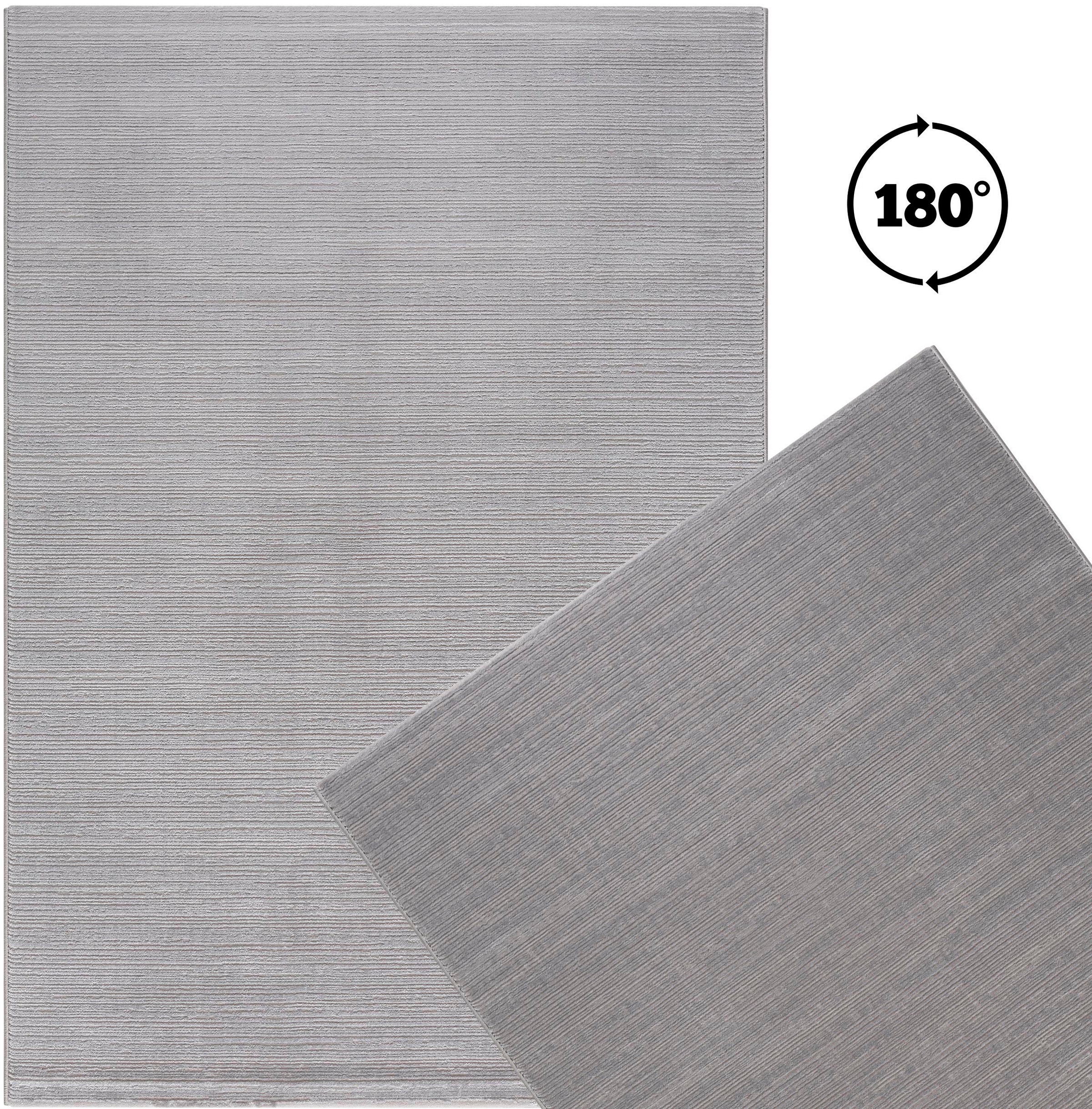 Sehrazat Teppich »Lima«, rechteckig, 10 mm Höhe, Kurzflorteppich mit dezentem Glanz, hochwertige Verarbeitung