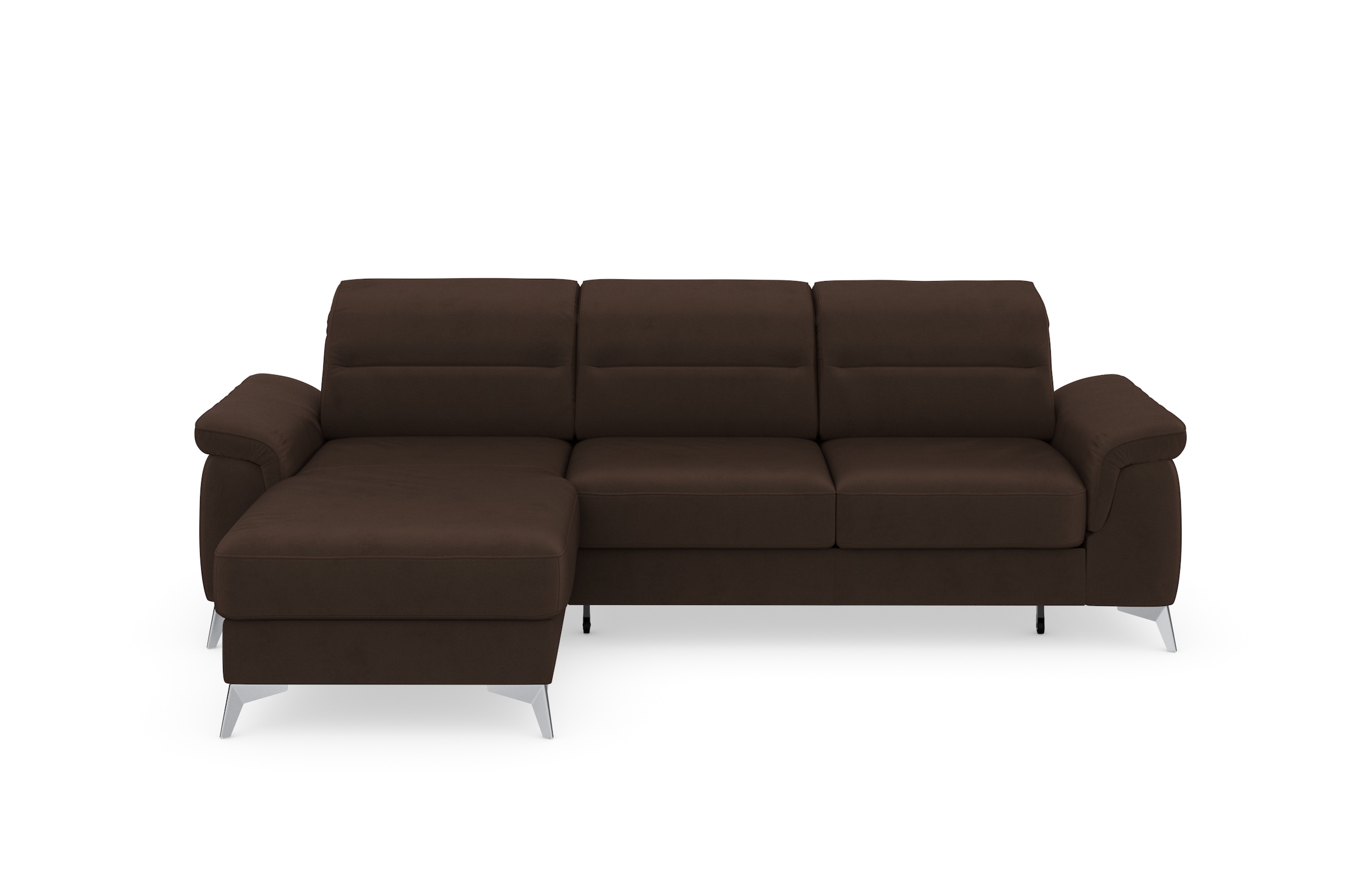 sit&more Ecksofa »Sinatra L-Form«, mit Recamiere, optinal mit Kopfteilverstellung und Armteilfunktion