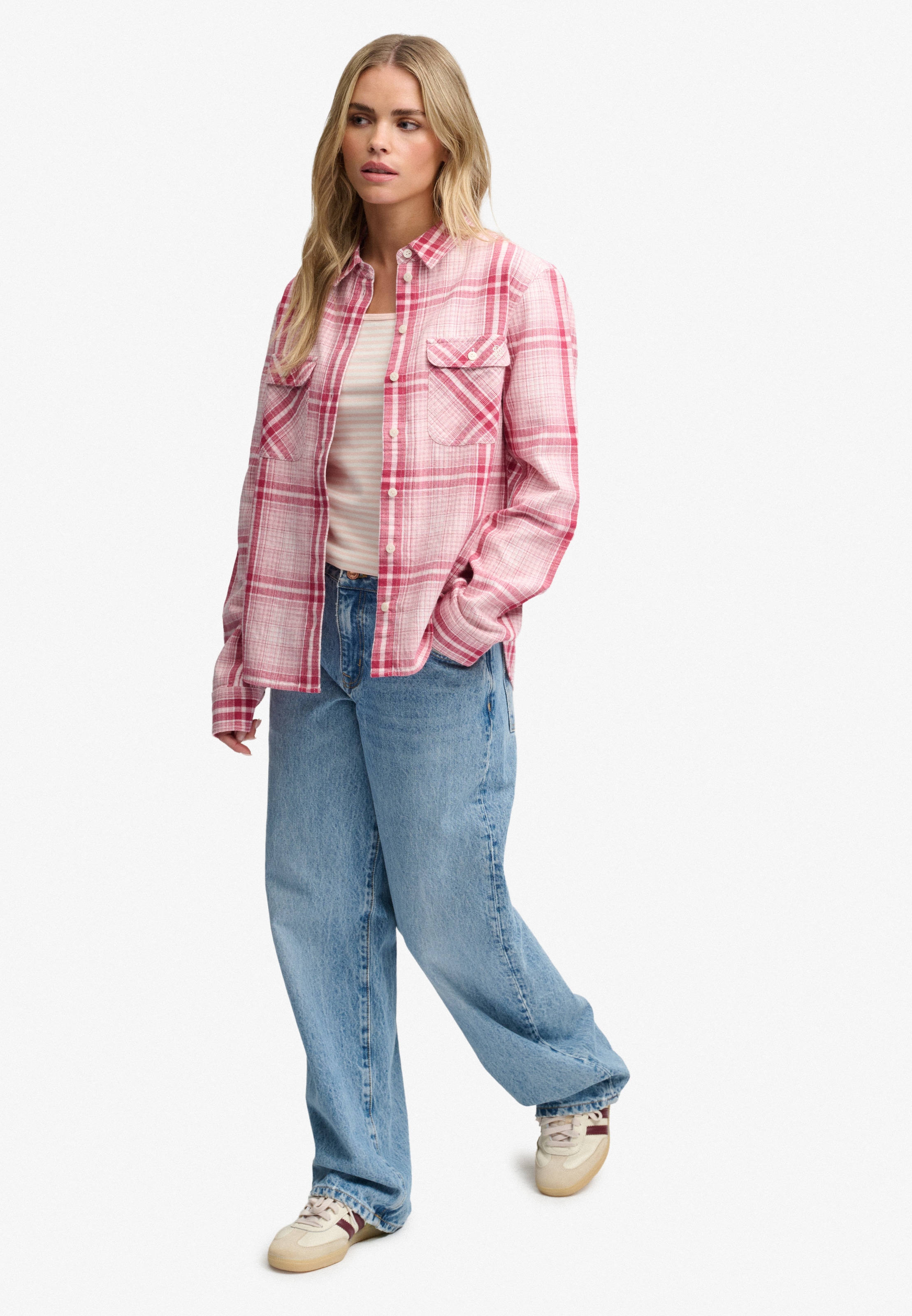 Superdry Karobluse »LUMBERJACK CHECK FLANNEL SHIRT« Baumwolle, relaxed fit, aus weichem Flanell