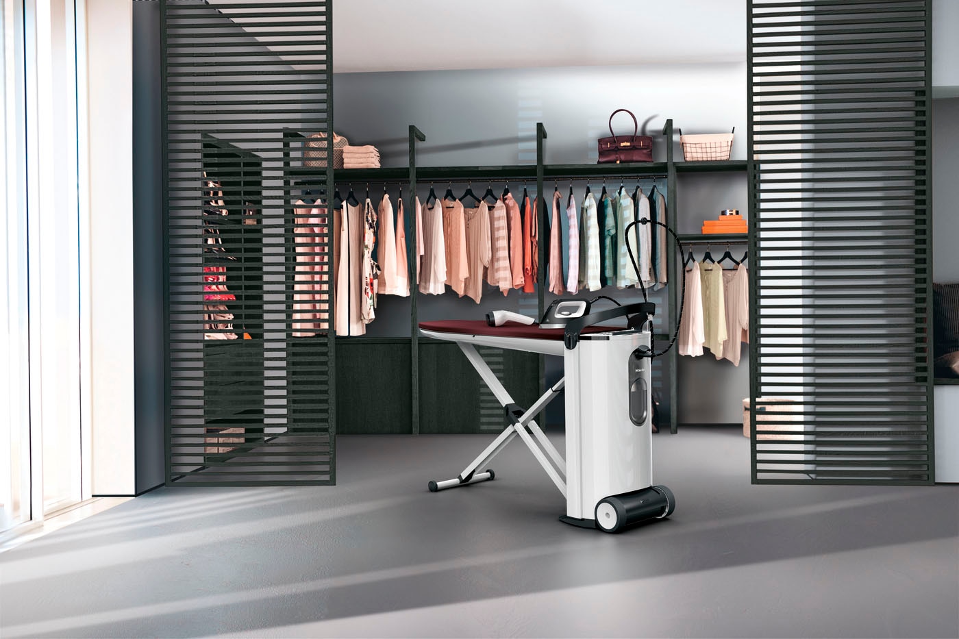 Miele Bügelsystem »FashionMaster«, mit Wabensohle & zusätzlichem Steamer für beste Bügelergebnisse
