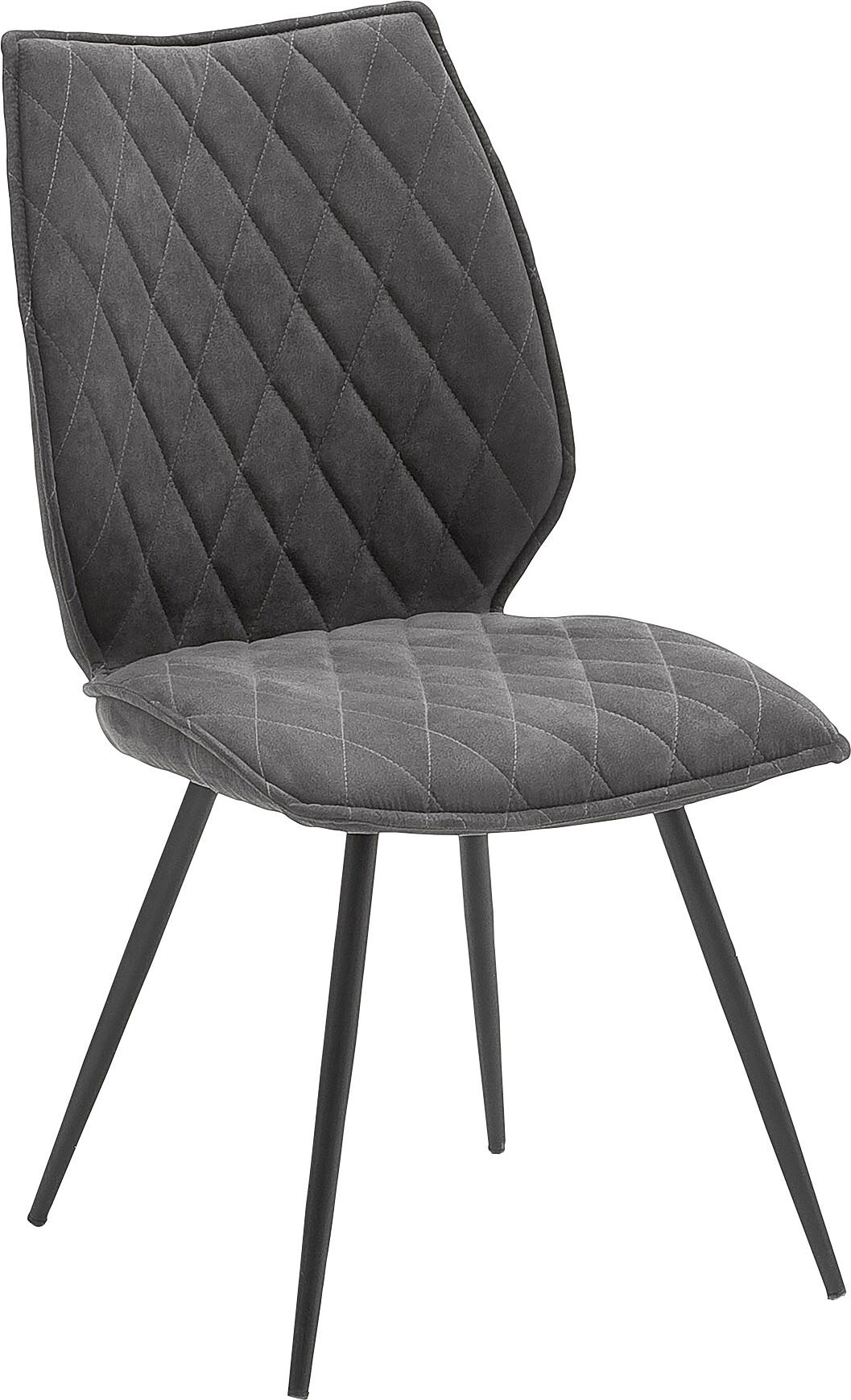 MCA furniture 4-Fußstuhl »Navarra«, 2 St., 2-er Set mit Stoffbezug, belastbar bis 120 kg, Komfortsitzhöhe 48 cm