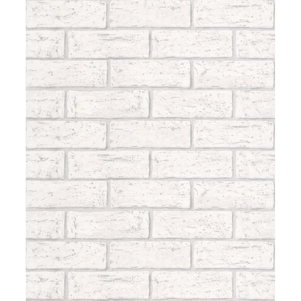 Marburg Papiertapete »Weiß-Grau«, gemustert
