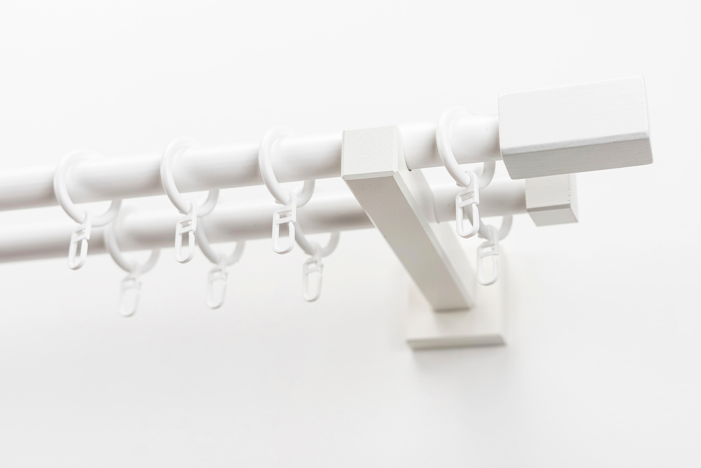 GARESA Gardinenstange »CUBUS« Ø 20 mm 2 läufig-läufig Wunschmaßlänge;Träger günstig online kaufen