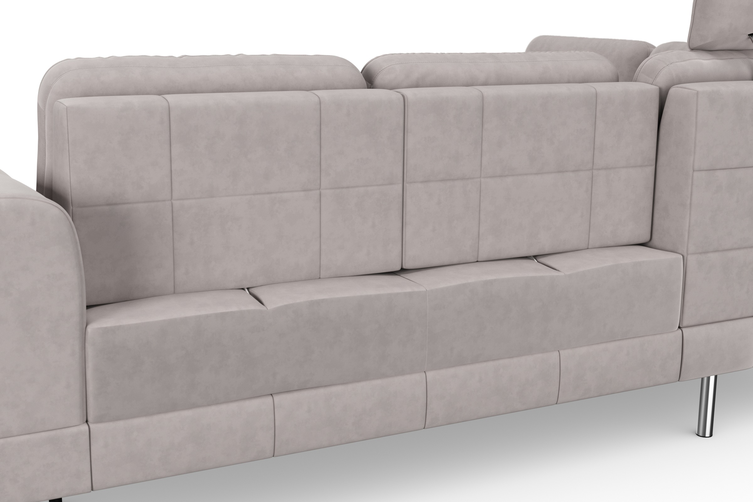 sit&more Ecksofa »Bendigo L-Form«, inklusive Sitztiefenverstellung, Bodenfreiheit 15 cm, in 2 Fußfarben
