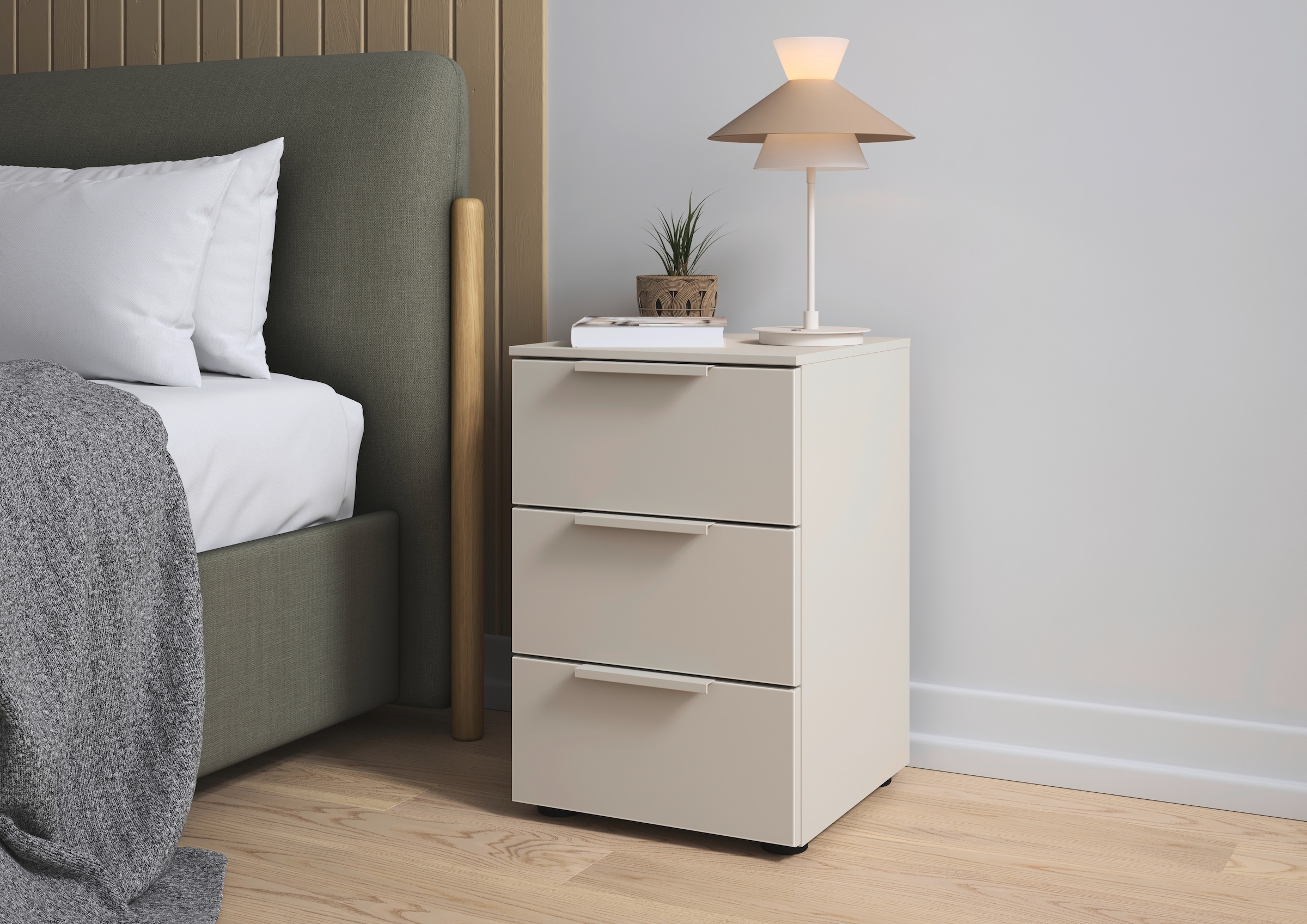 LeGer Home by Lena Gercke Nachtkommode »Serina«, mit 3 Schubkästen sowie ho günstig online kaufen