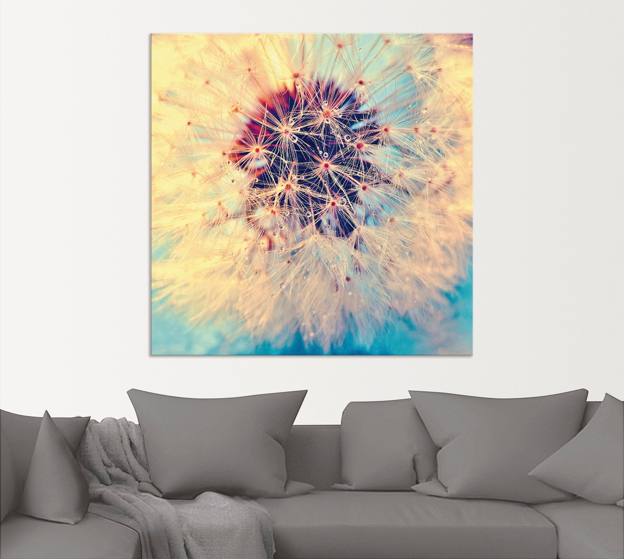 Artland Wandbild »Pusteblume ganz nah«, Blumen, (1 St.), als Alubild, Outdoorbild, Leinwandbild, Poster in verschied. Größen