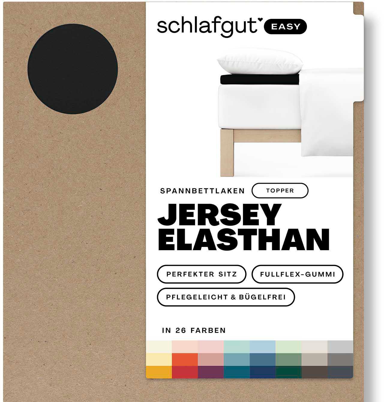 Schlafgut Spannbettlaken »EASY Jersey Elasthan Topper«, MADE IN GREEN by OEKO-TEX®