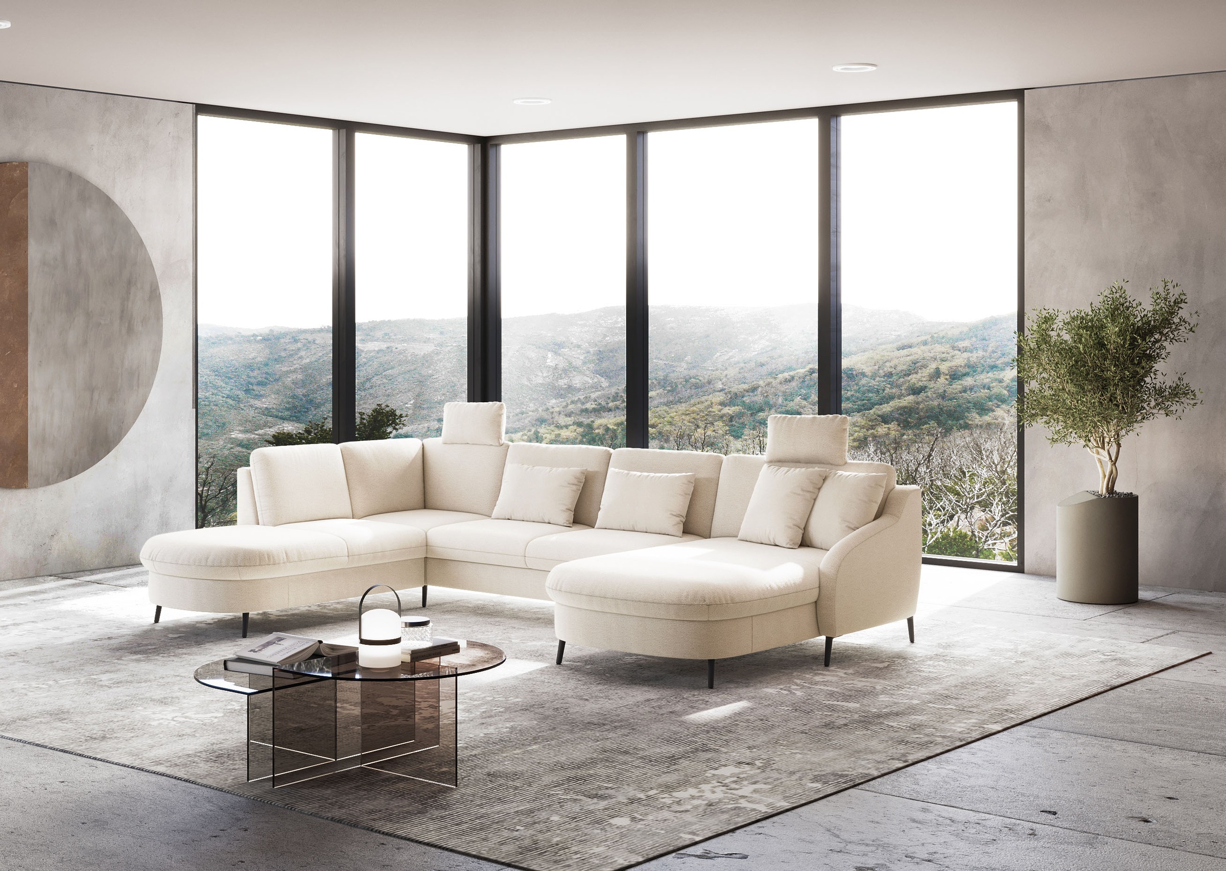 sit&more Wohnlandschaft "Soul U-Form", wahlweise mit Bettfunktion und Bettk günstig online kaufen
