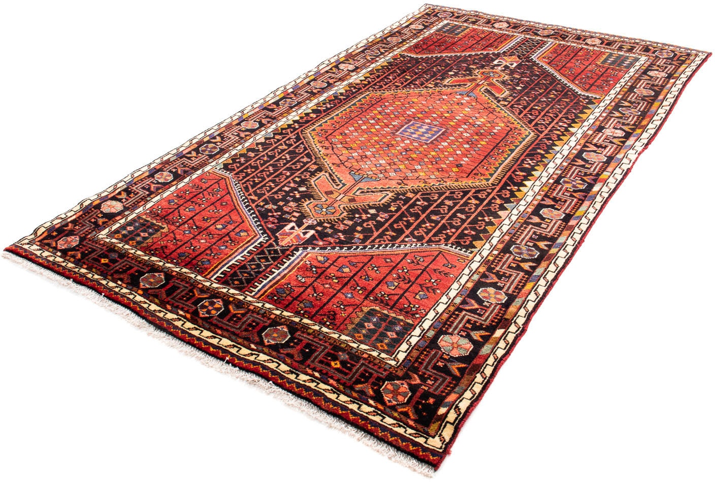 morgenland Orientteppich »Perser - Nomadic - 248 x 140 cm - dunkelrot«, rec günstig online kaufen