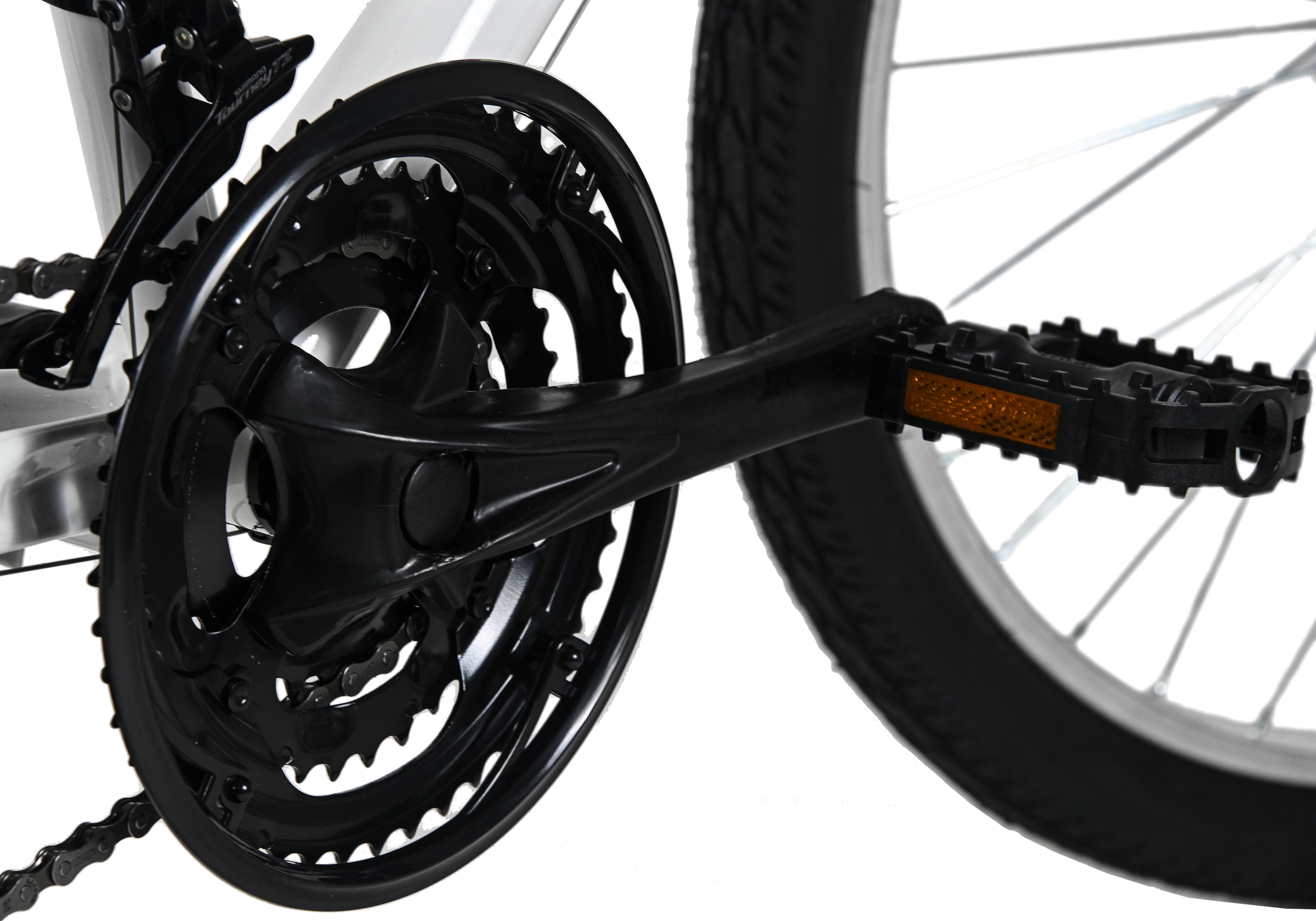 Dacapo Mountainbike »Damen-Mountainbike 26'' Nelson Weiß 18 Gänge RH 48 cm« 18 Gang Shimano Tourney Schaltwerk Kettenschaltung