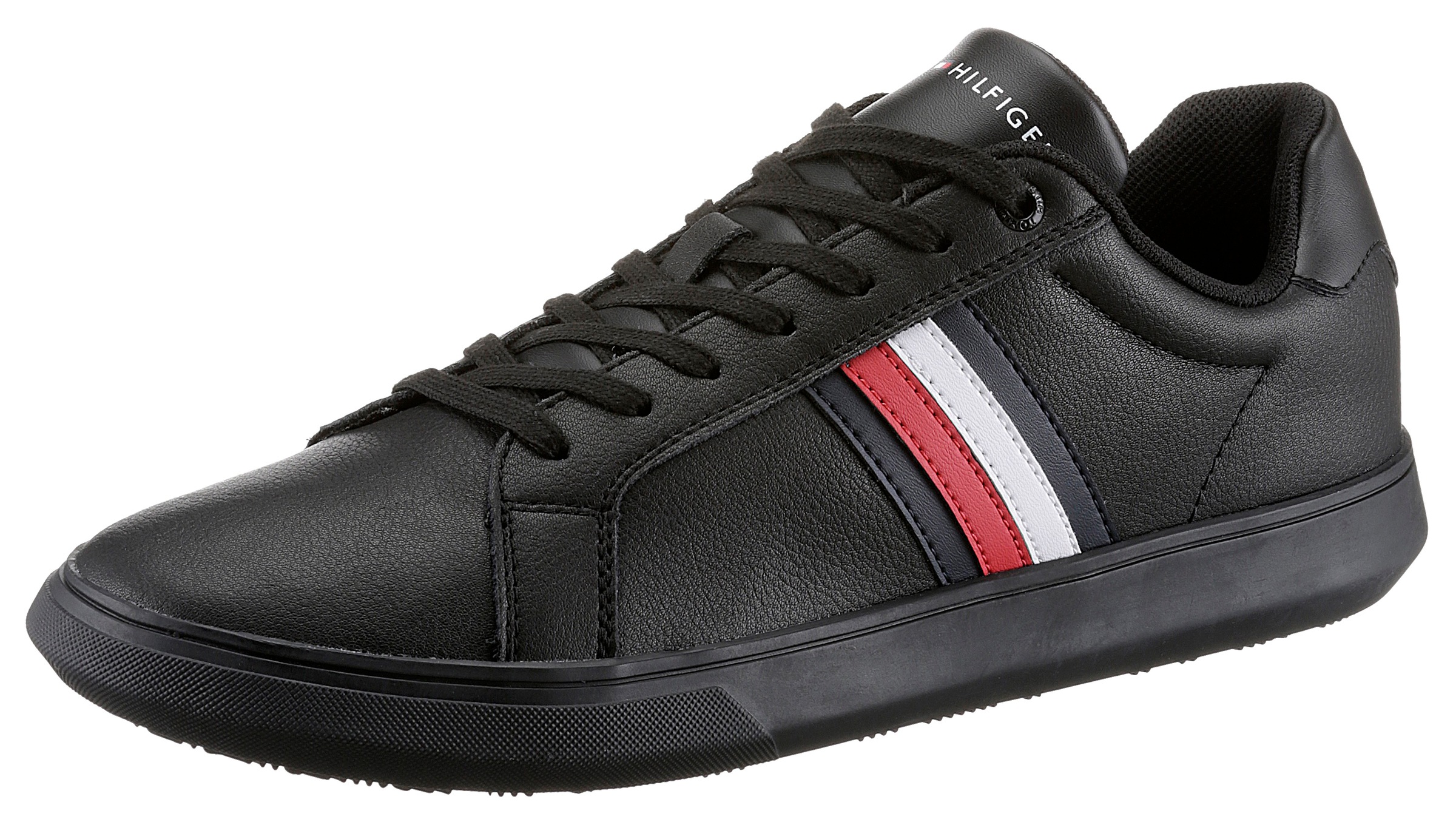 Tommy Hilfiger Sneaker »CORPORATE CUP LEATHER STRIPES«, mit Streifen in Tommy Farben kaufen