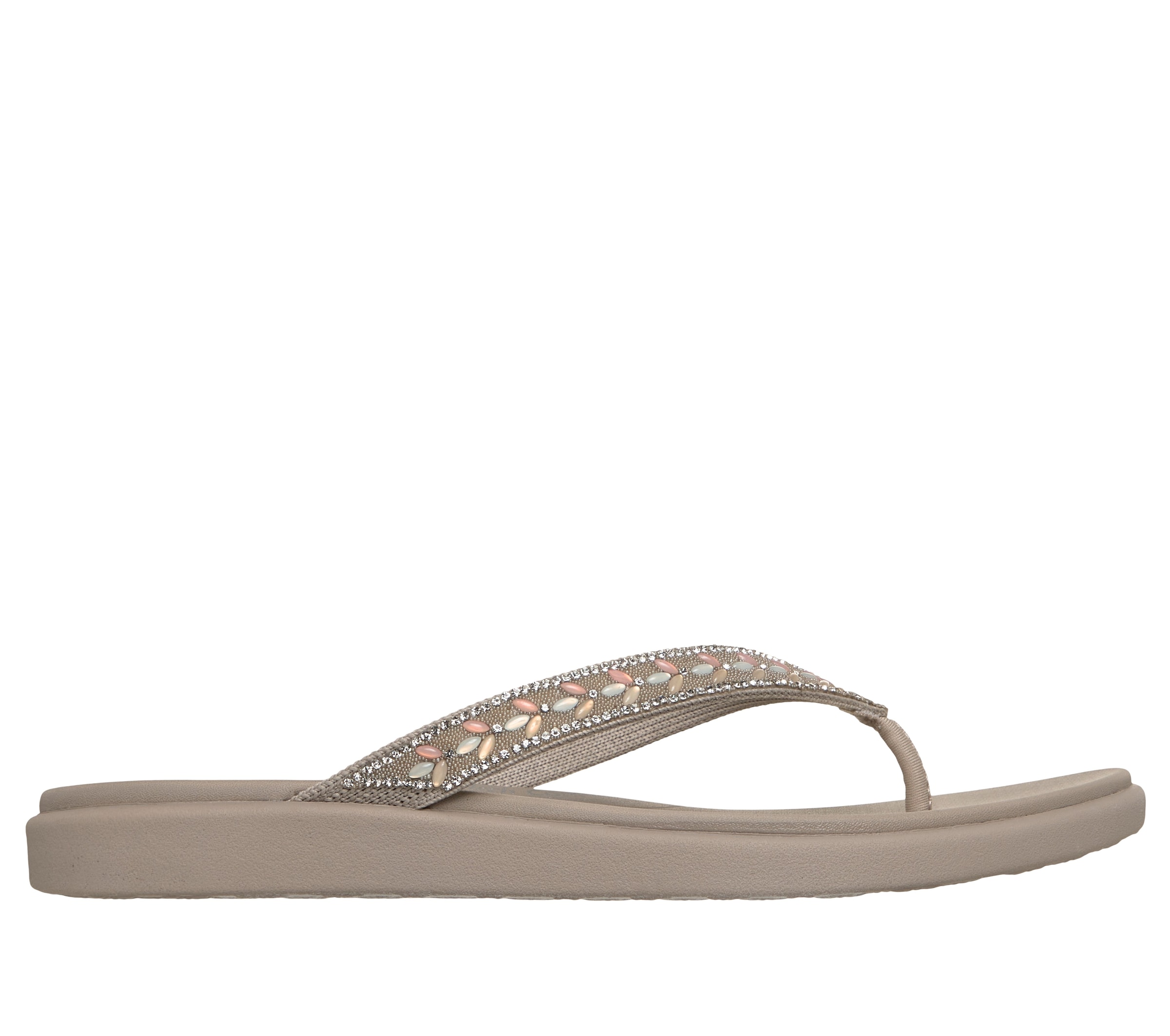 Skechers Zehentrenner »MEDITATION LUXE-«  Strandschuh, Sommerschuh, Badeschuh mit Glitzersteinchen
