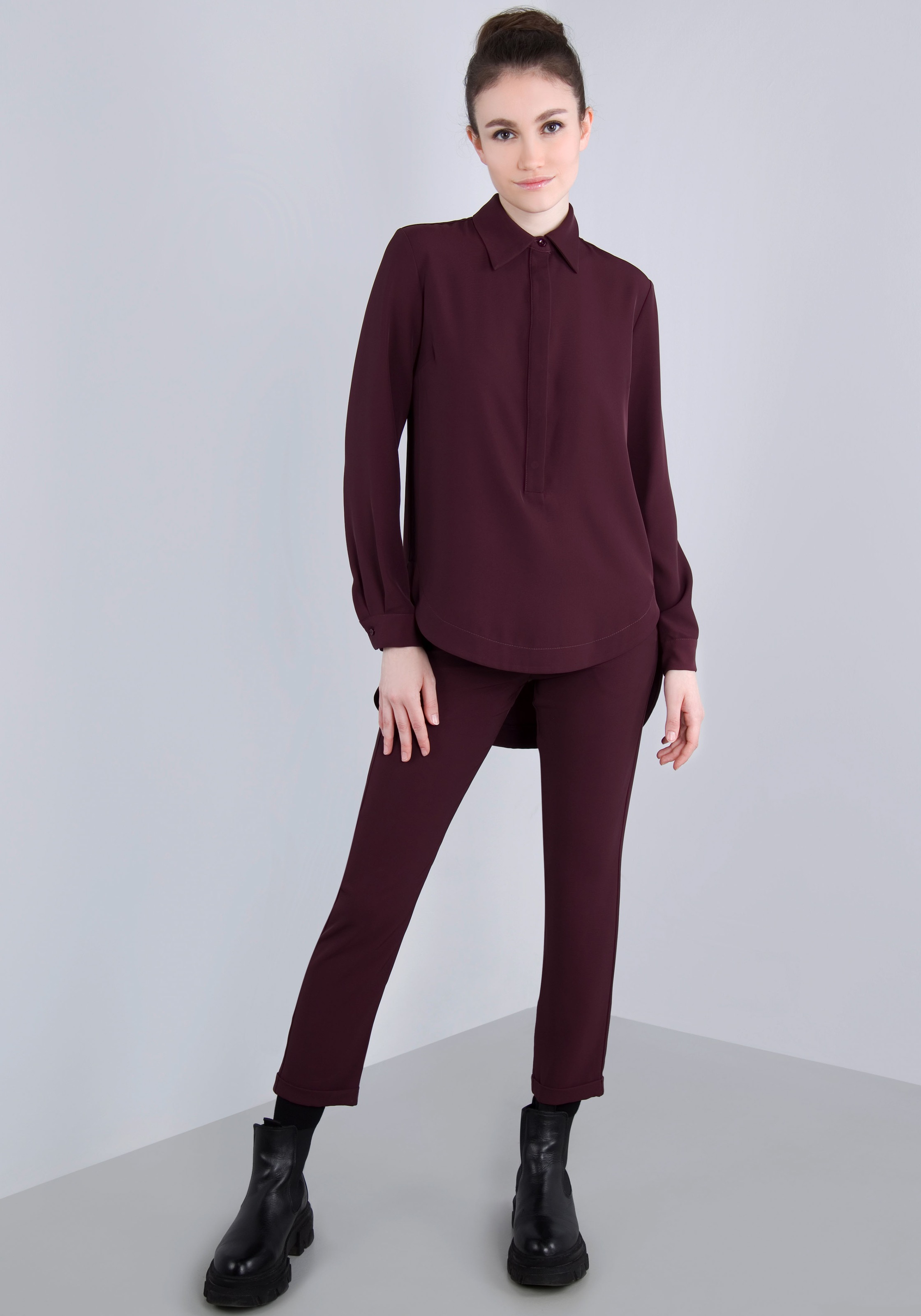 IMPERIAL Webhose  mit Stretch und Umschlagsaum