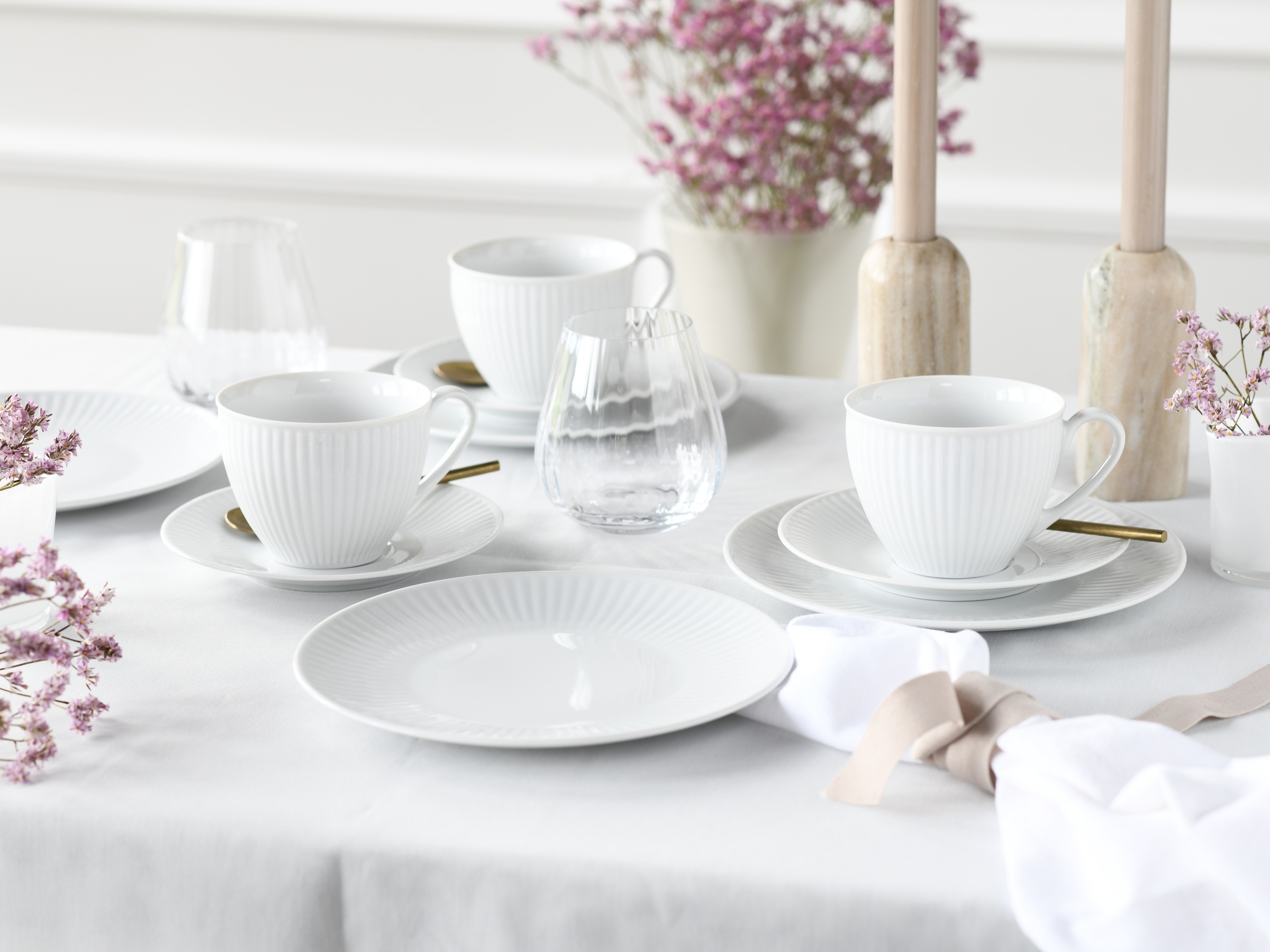 CreaTable Kaffeeservice »Valencia Weiß, Kaffee-Service 18-tlg« Elegant, Boh günstig online kaufen
