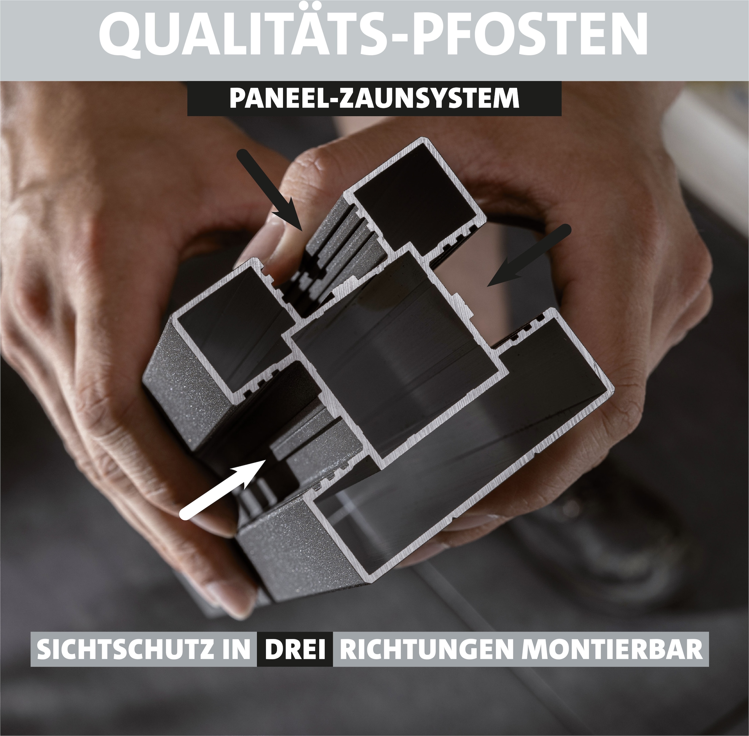 STAKET PRO Gartenzaun »Komplettzaun Paneel 150«, LxH: 368,4x187 cm, 2 Elemente á 180 cm Breite + Cortenstahl