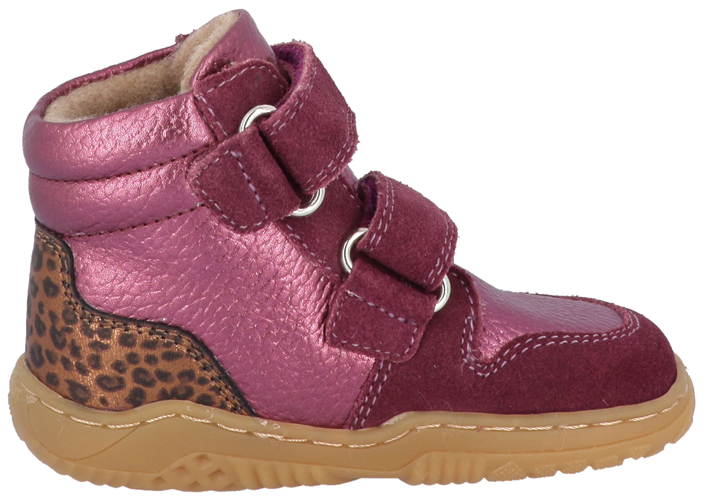 Lurchi Barfußschuh »Samu 1 Barefoot«  Herbstboots, Klettboots mit trendigen, farbigen Kontrastbesätzen