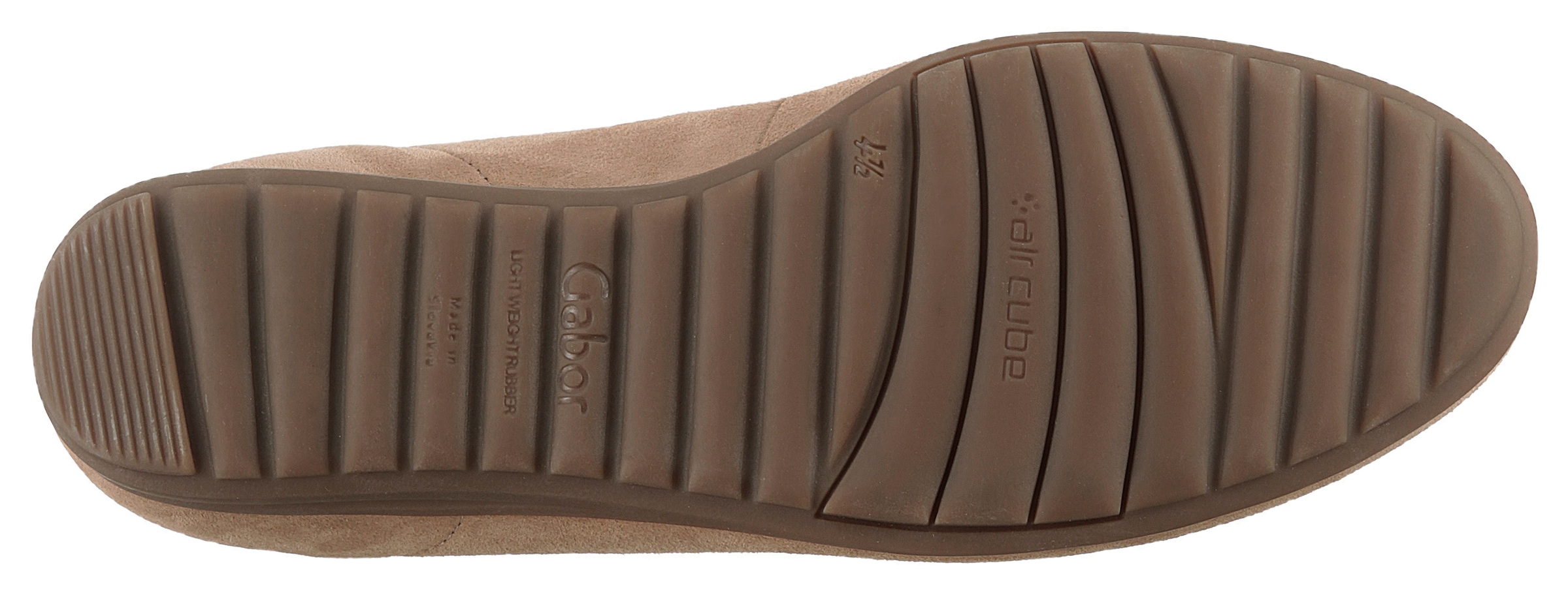 Gabor Ballerina »FLORENZ«, Bequemschuh, Businesschuh, Elastikeinfass, Komfortweite G (=weit)