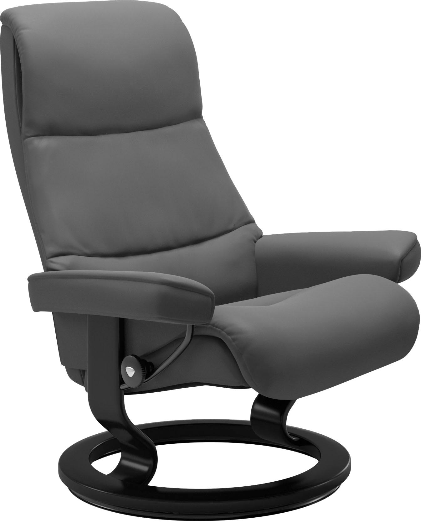 Stressless® Relaxsessel »View«, (Set, Relaxsessel mit Hocker), mit Classic Base, Größe S,Gestell Schwarz