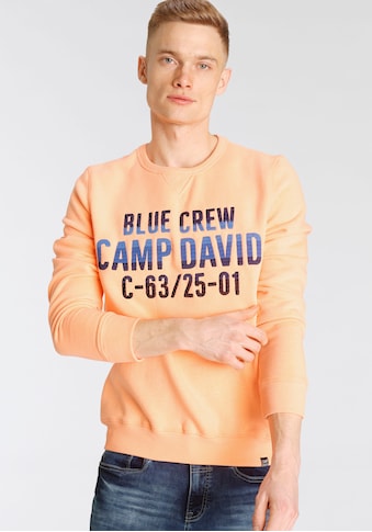 CAMP DAVID Sweatshirt, mit großer Logostickerei kaufen