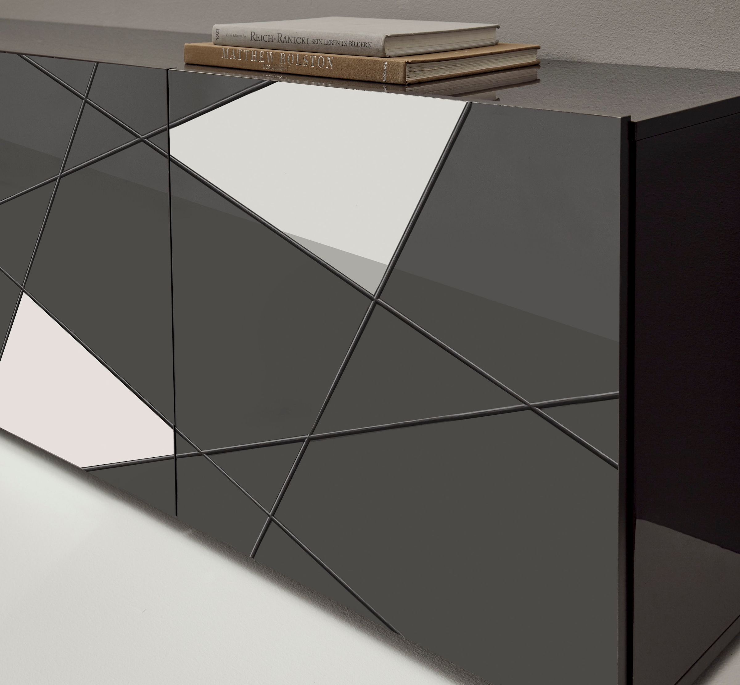 INOSIGN Sideboard »Vittoria«, Breite 181 cm, Front mit Siebdruck und Spiegel