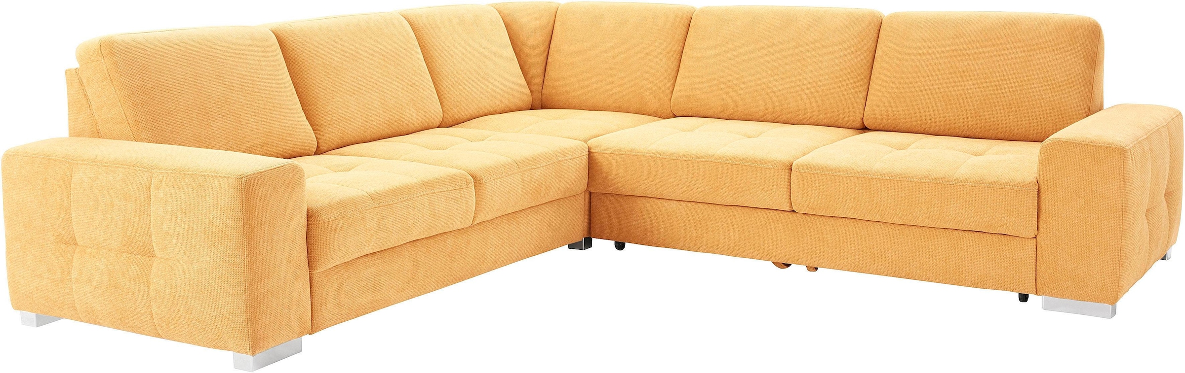 sit&more Ecksofa »Santorini L-Form«, mit Federkern und Sitztiefenverstellung, wahlweise mit Bettfunktion