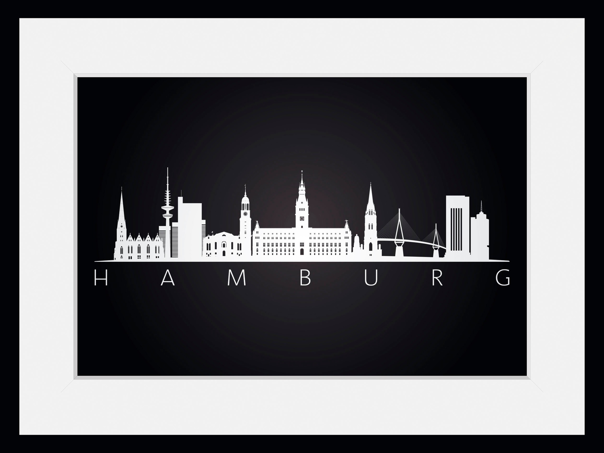 queence Bild »Hamburg Sehenswürdigkeiten« Deutschland   Hamburg   Schriftzu günstig online kaufen