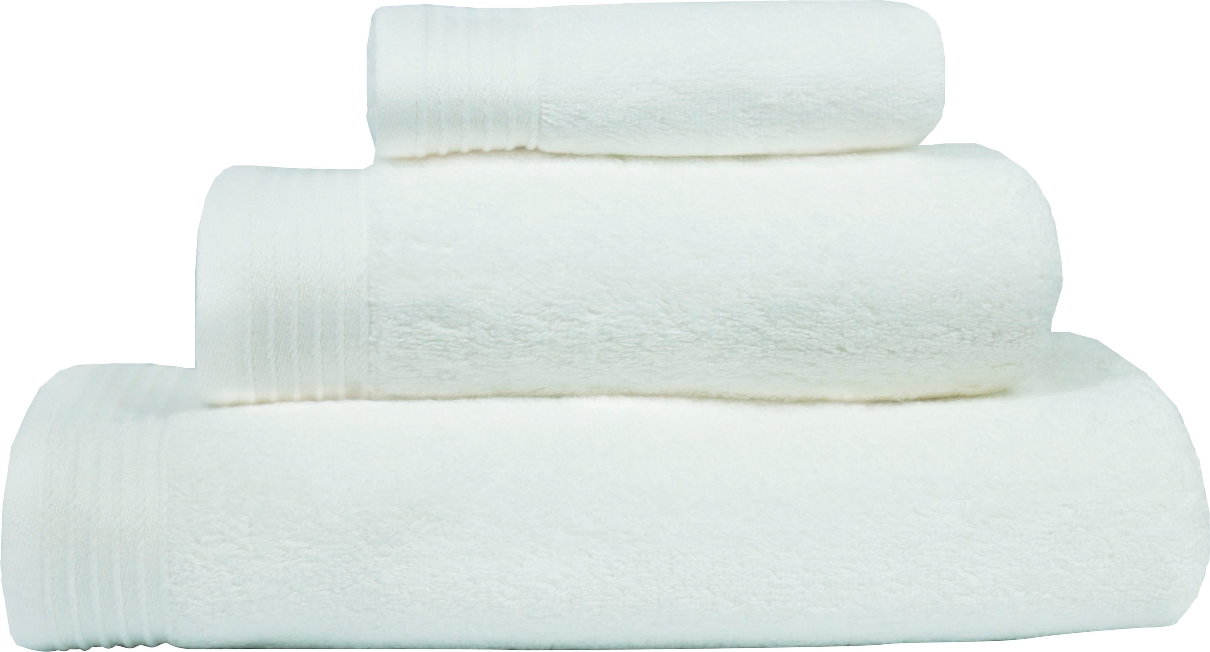 freundin Home Collection Gästehandtücher »Freundin Home Gästetücher«, (3 St., 3er Set Gästehandtücher 30 x 50 cm), mit geflochtener Kordel zum Aufhängen