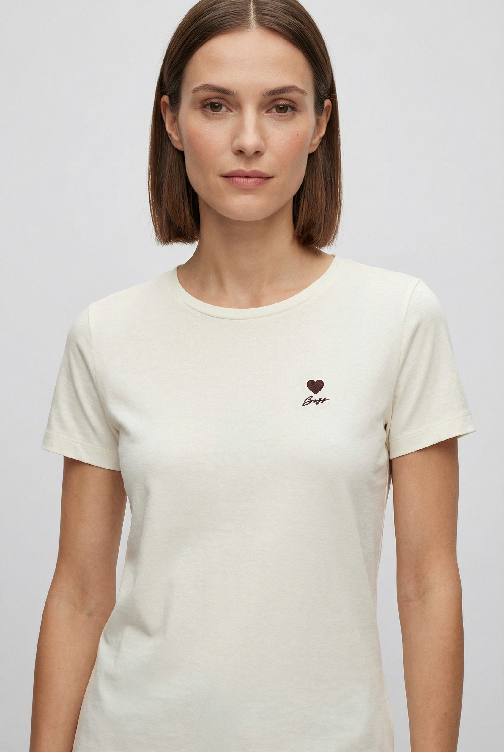 BOSS ORANGE T-Shirt »Elove Premium Damenmode« aus Baumwolle, Rundhals