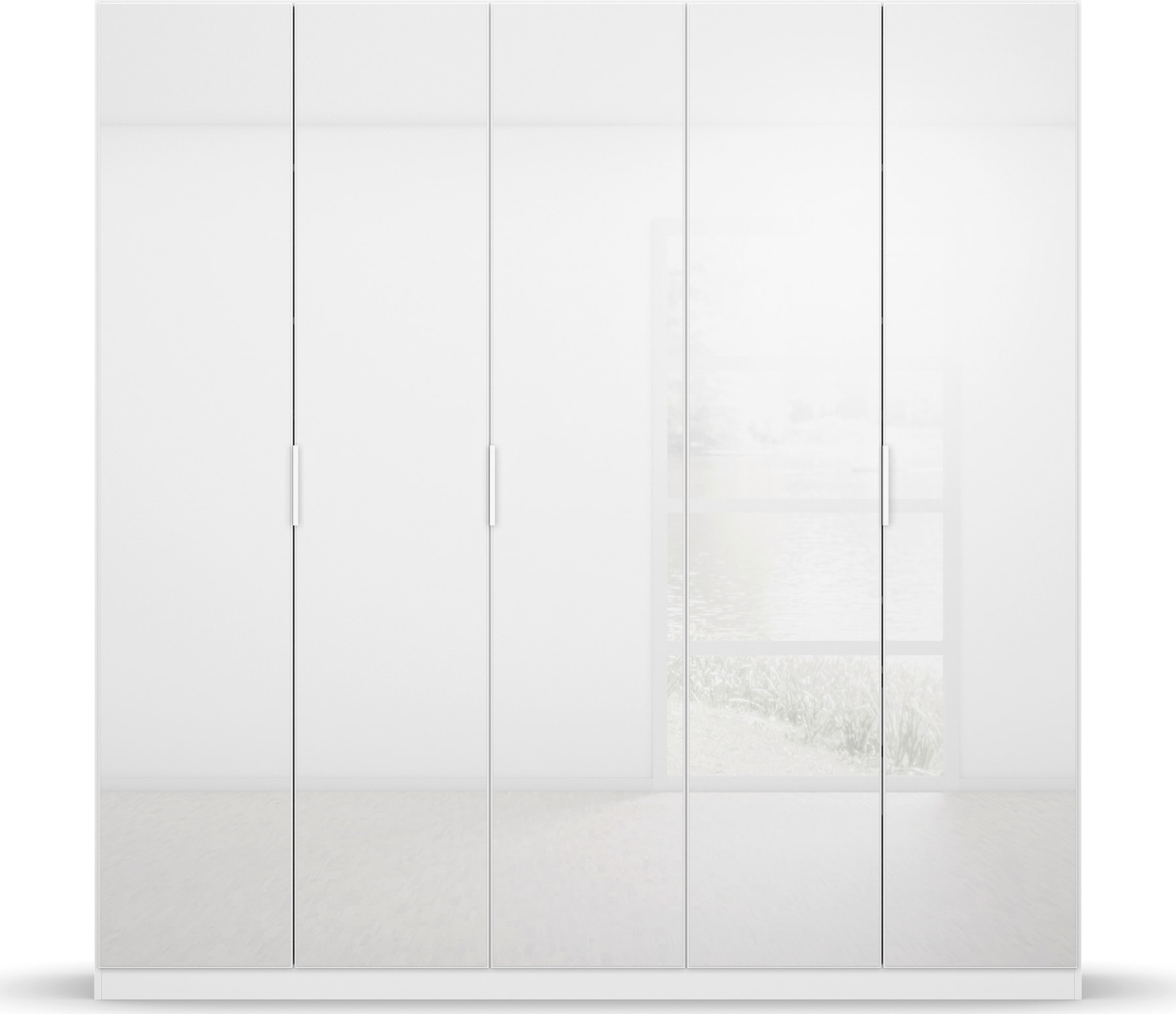 rauch Drehtürenschrank »Kleiderschrank Schrank Garderobe KOLUNA mit hochwertiger Glasfront«, inkl. 2 Innenschubladen sowie extra Einlegeböden MADE IN GERMANY