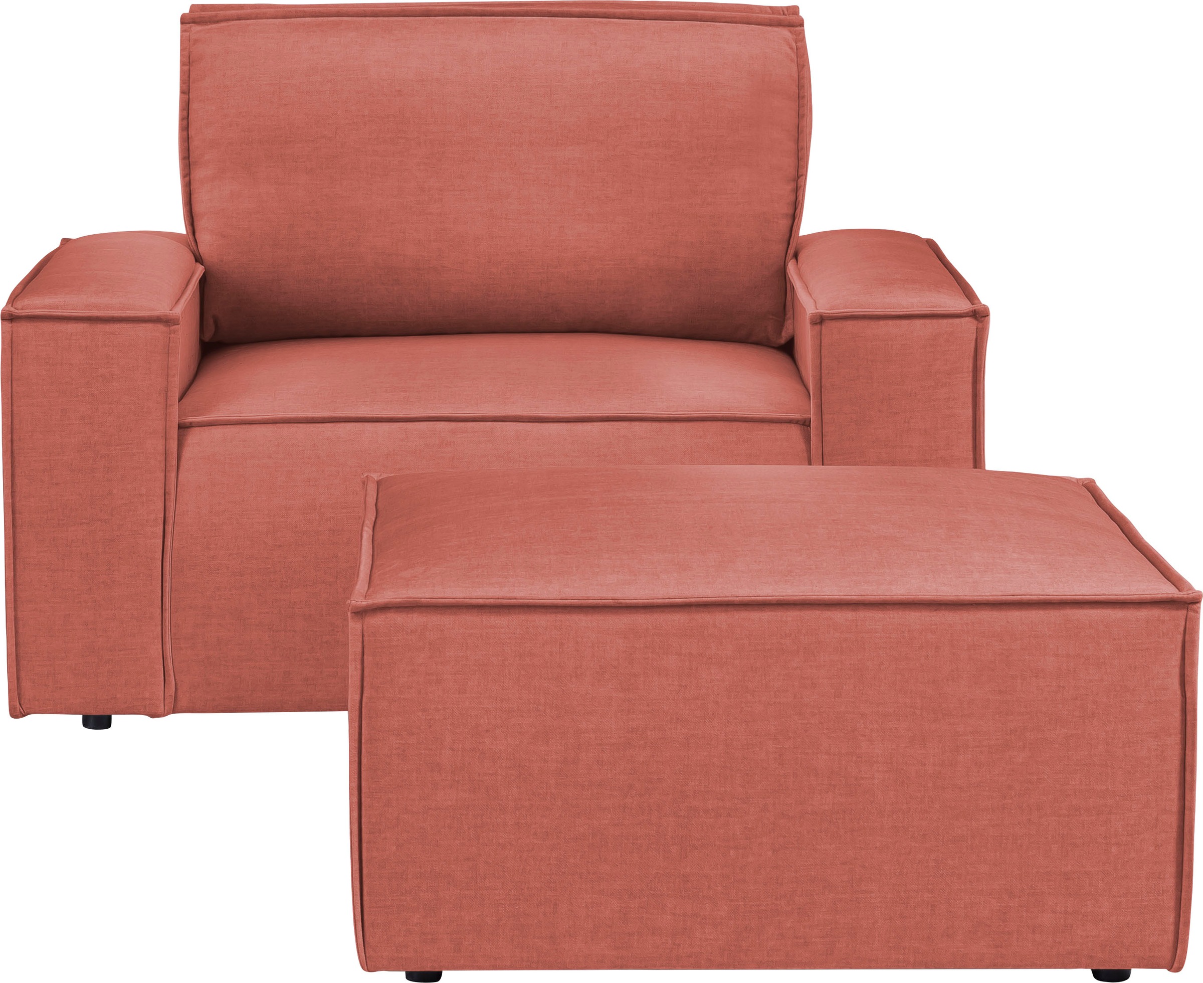 Home affaire Sessel »SHERWOOD«, Loveseat und Hocker im Set, passend zur Pol günstig online kaufen